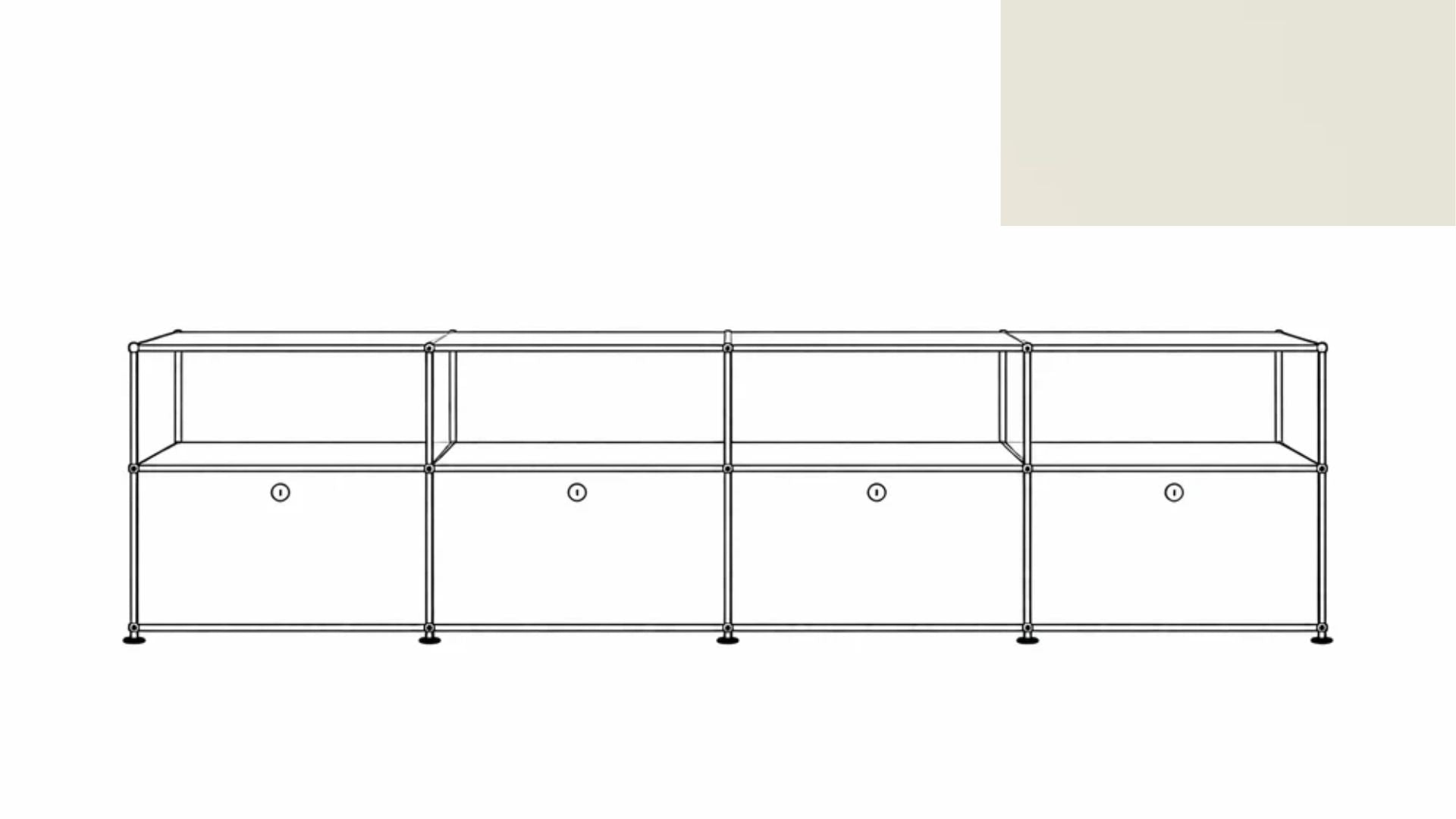 USM Haller C2A Credenza