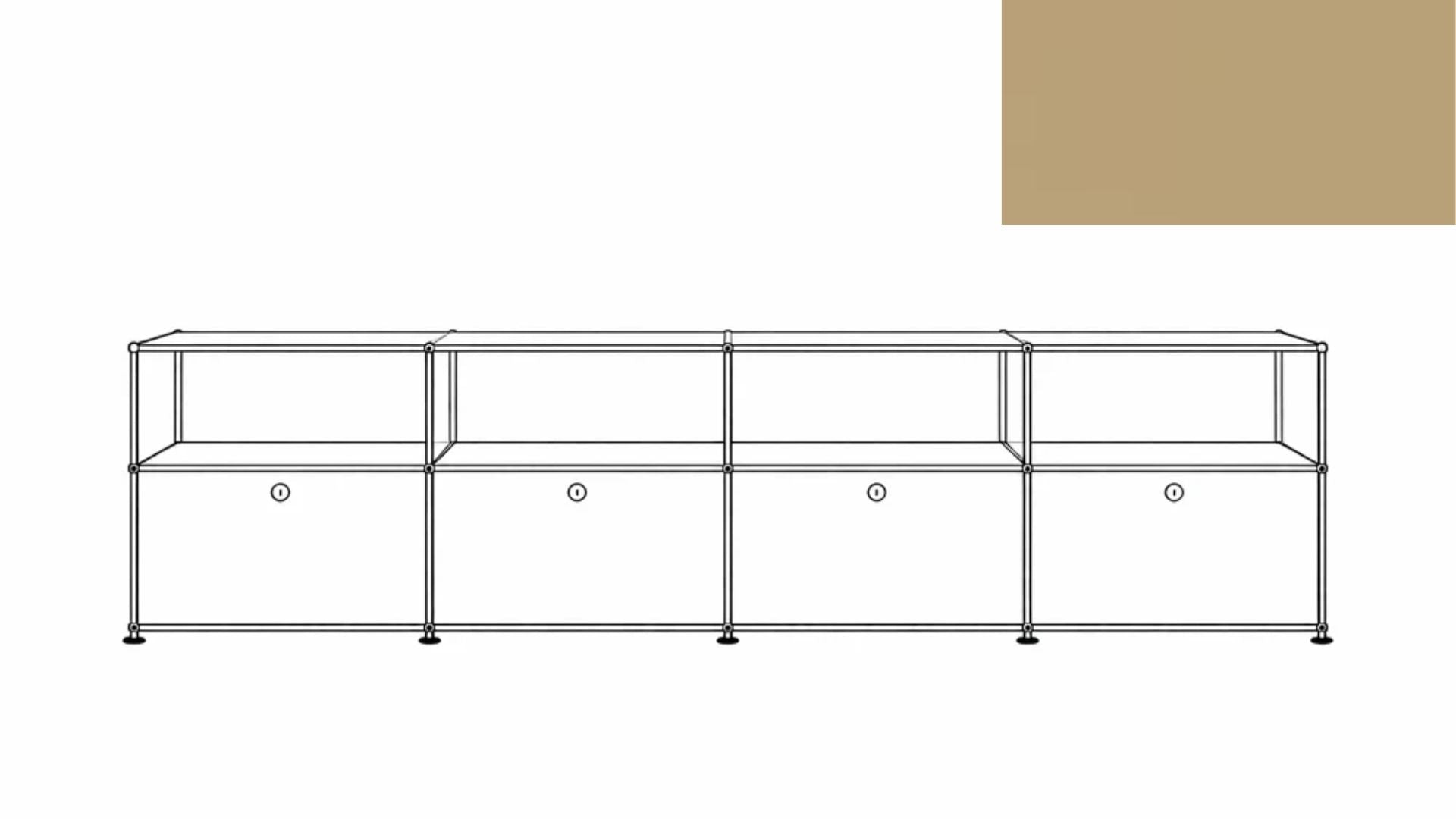 USM Haller C2A Credenza