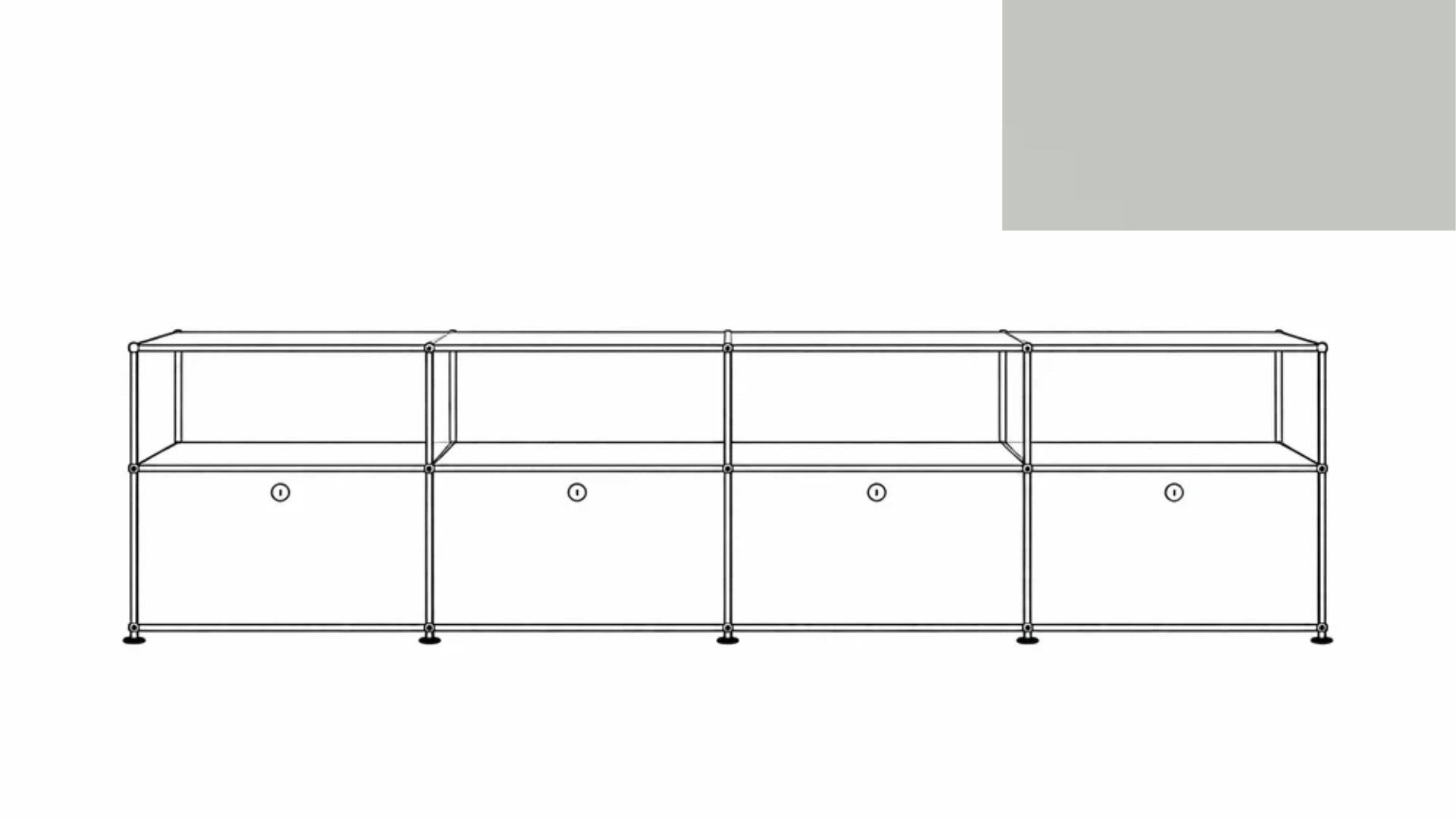 USM Haller C2A Credenza