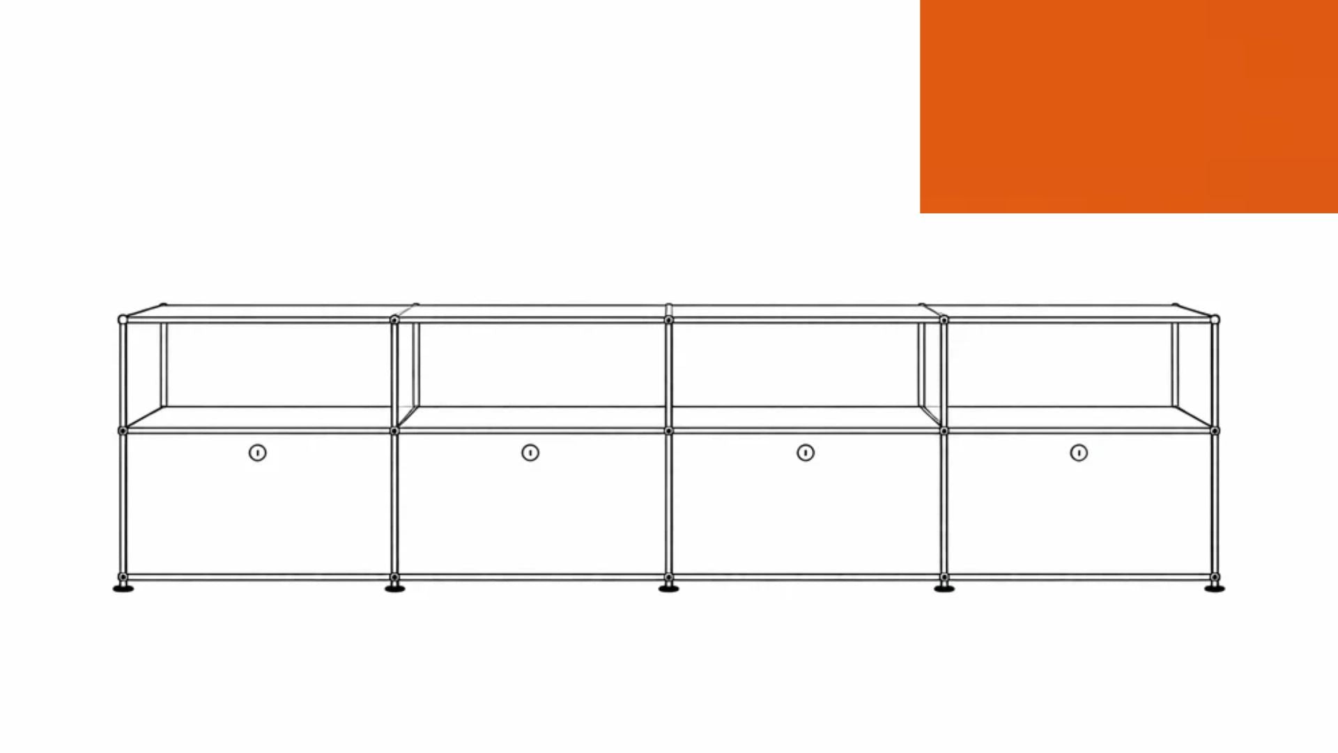 USM Haller C2A Credenza