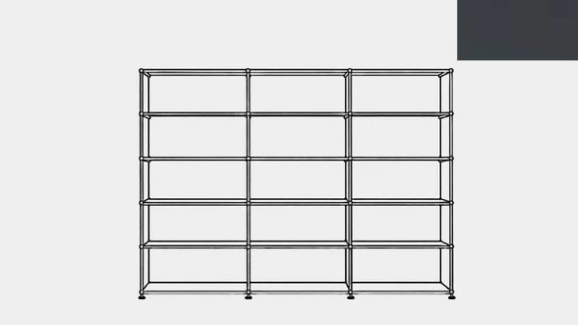 USM Haller H2 Open Shelf