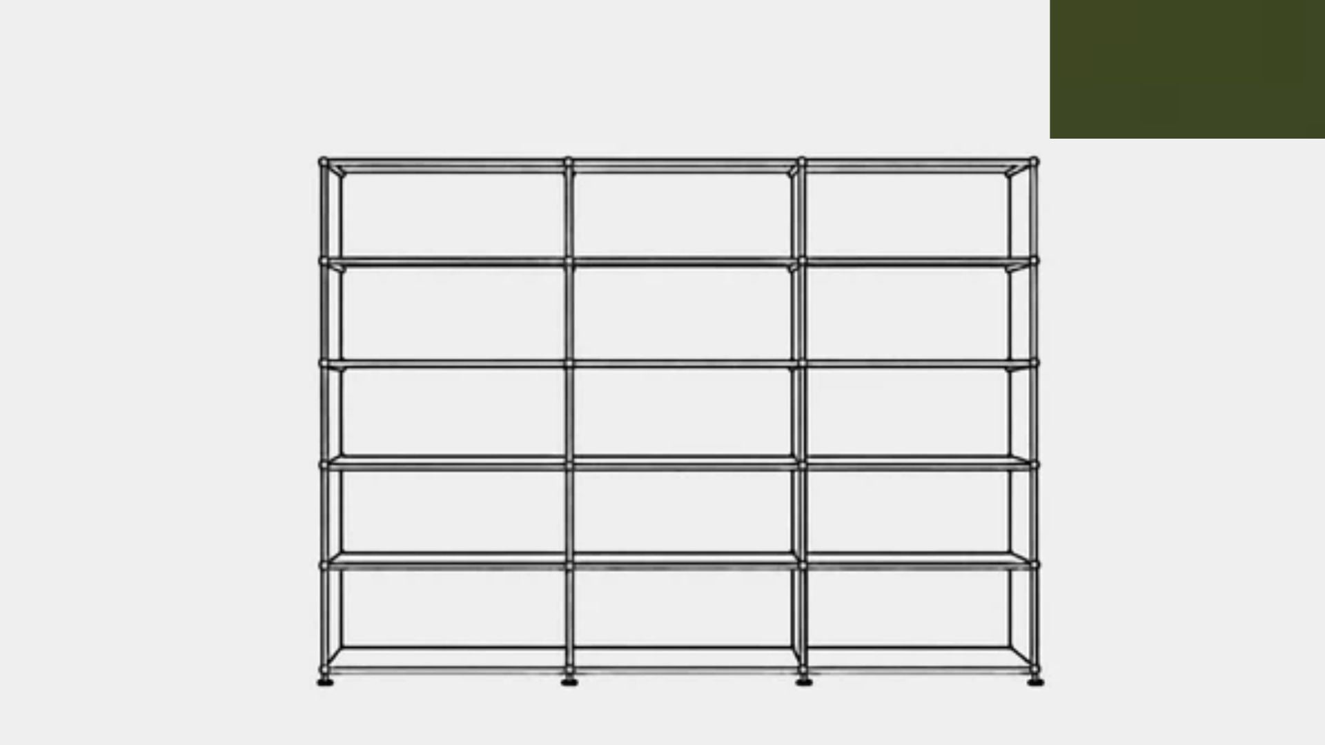 USM Haller H2 Open Shelf