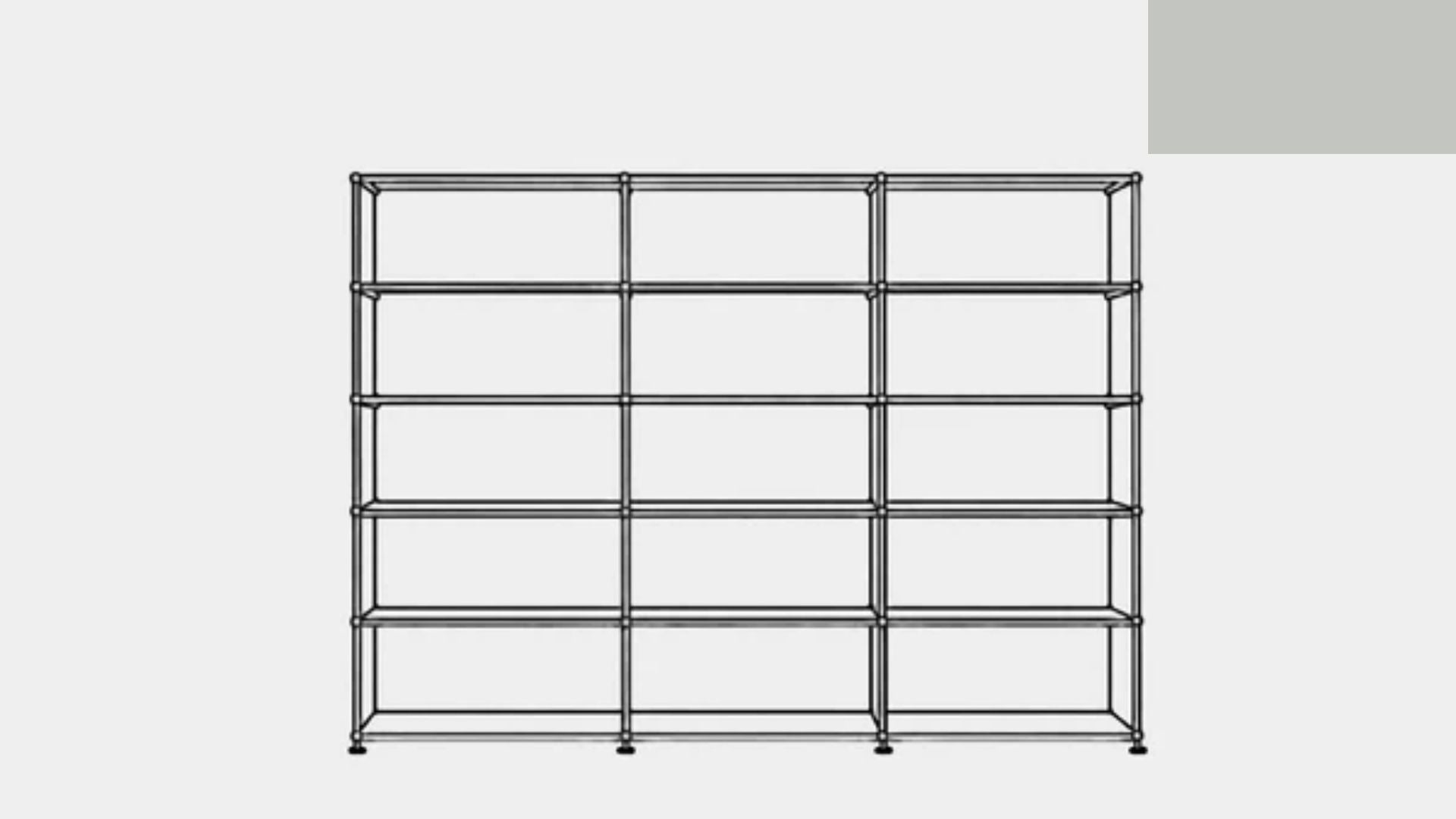 USM Haller H2 Open Shelf