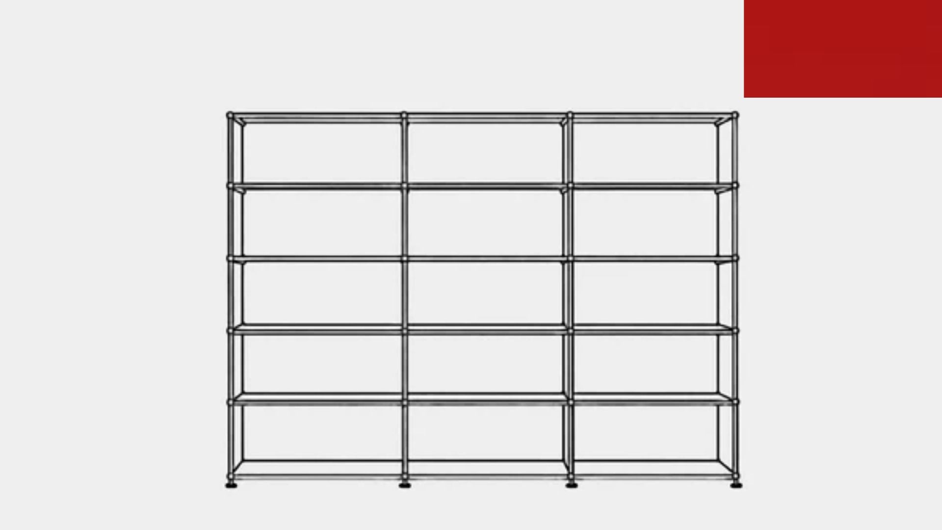 USM Haller H2 Open Shelf