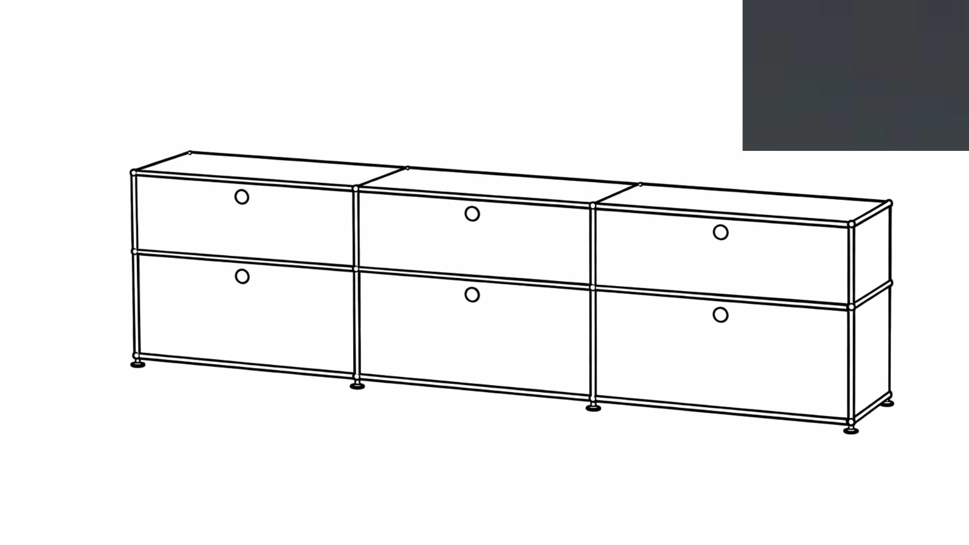 USM Haller Mid-Credenza