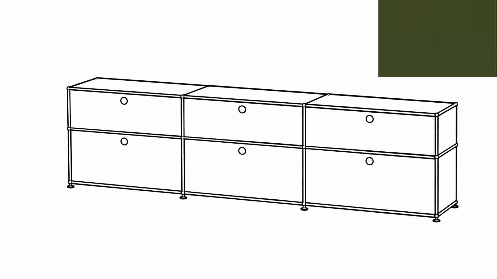 USM Haller Mid-Credenza