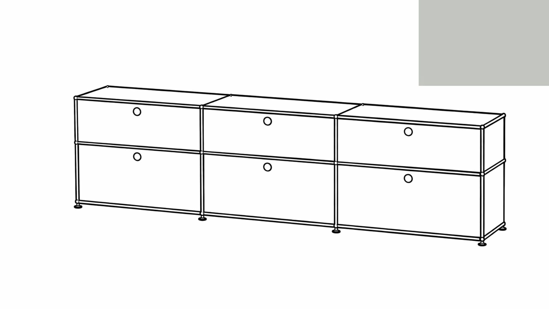 USM Haller Mid-Credenza