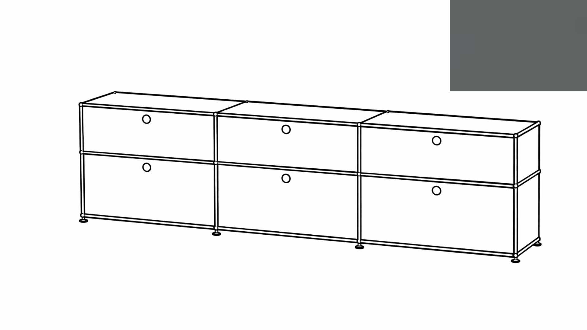 USM Haller Mid-Credenza