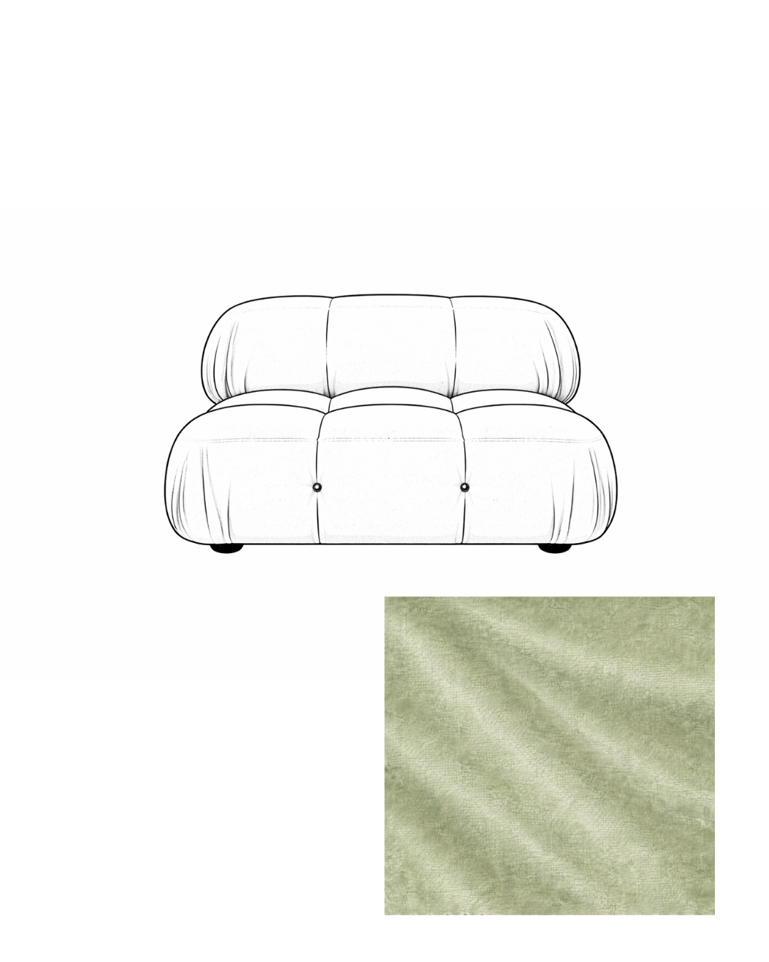 Mario Bellini Velvet Lounge Chair