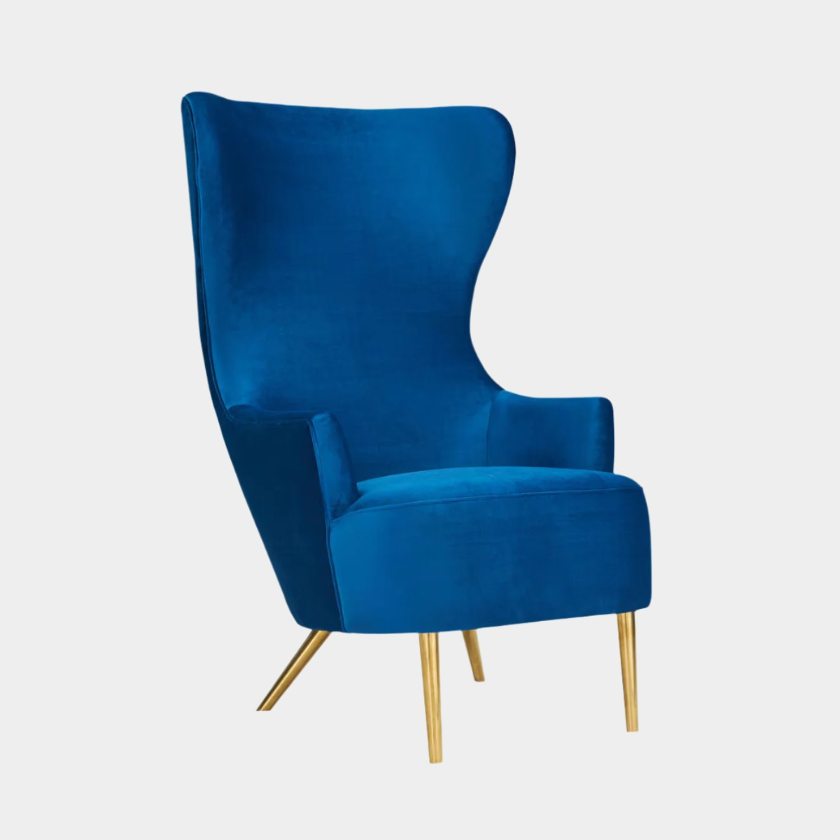 Julia Navy Wingback Chair By Inspire Me! Home Decor