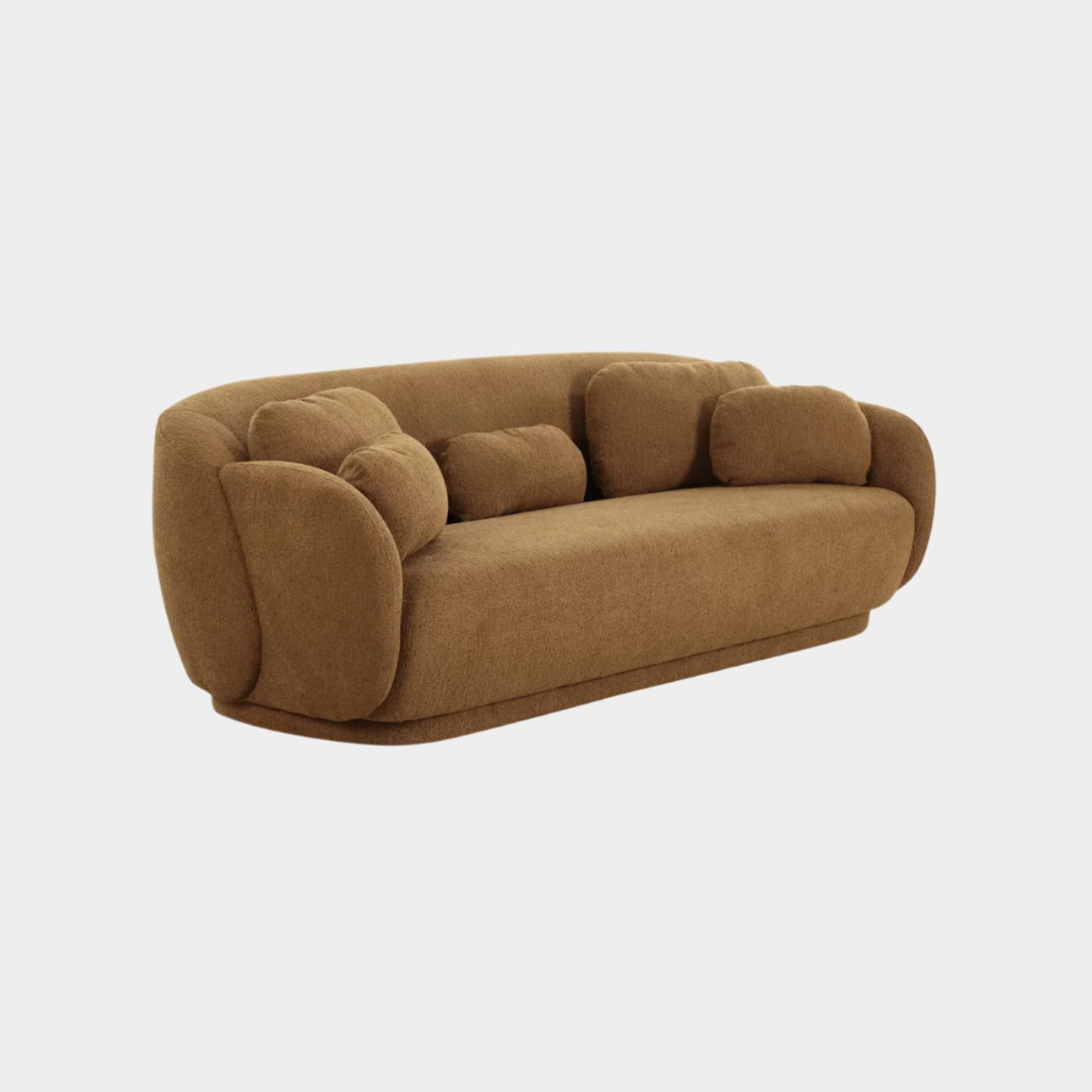 Misty Brown Boucle Sofa