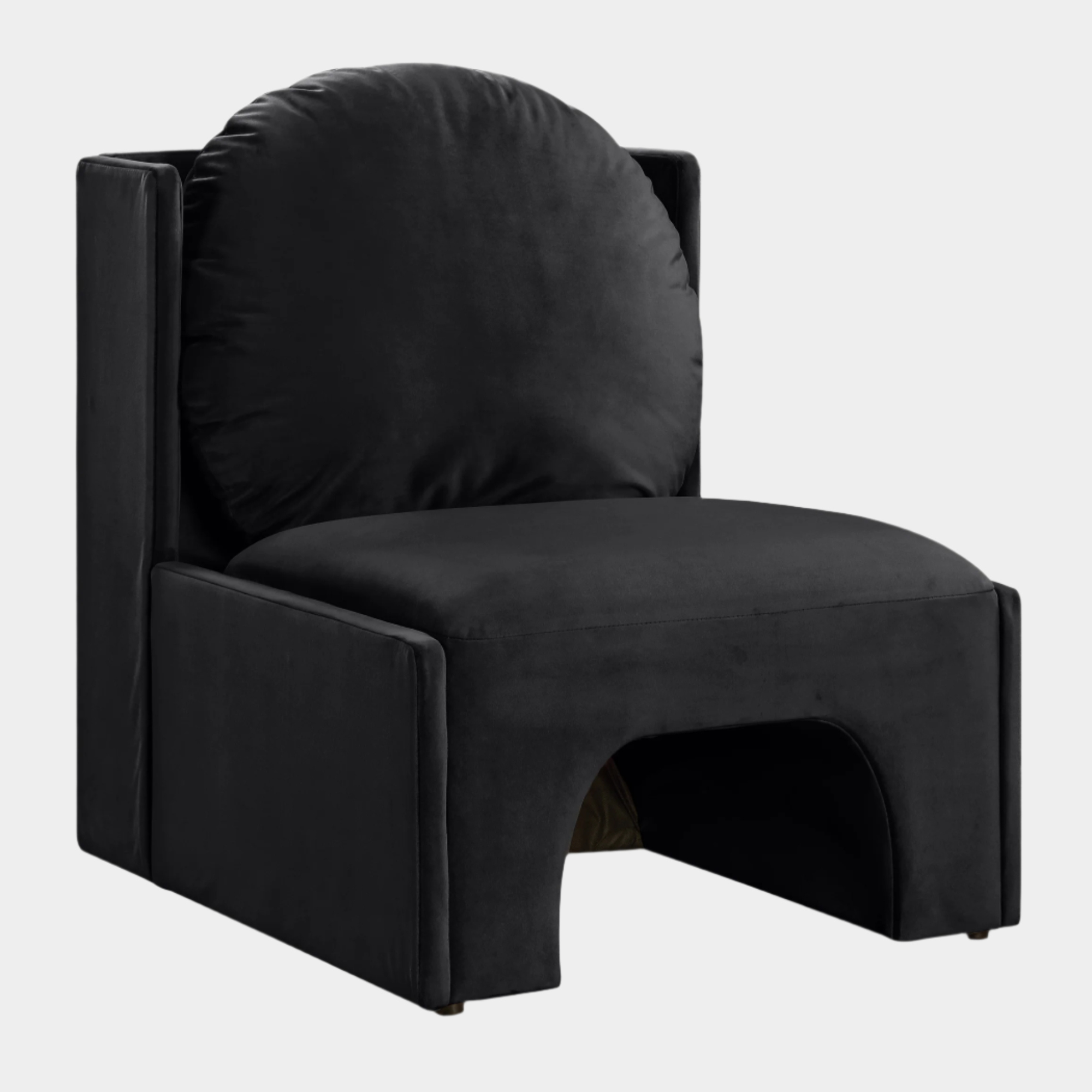 Fauteuil d'appoint rembourré en chenille Vivi 