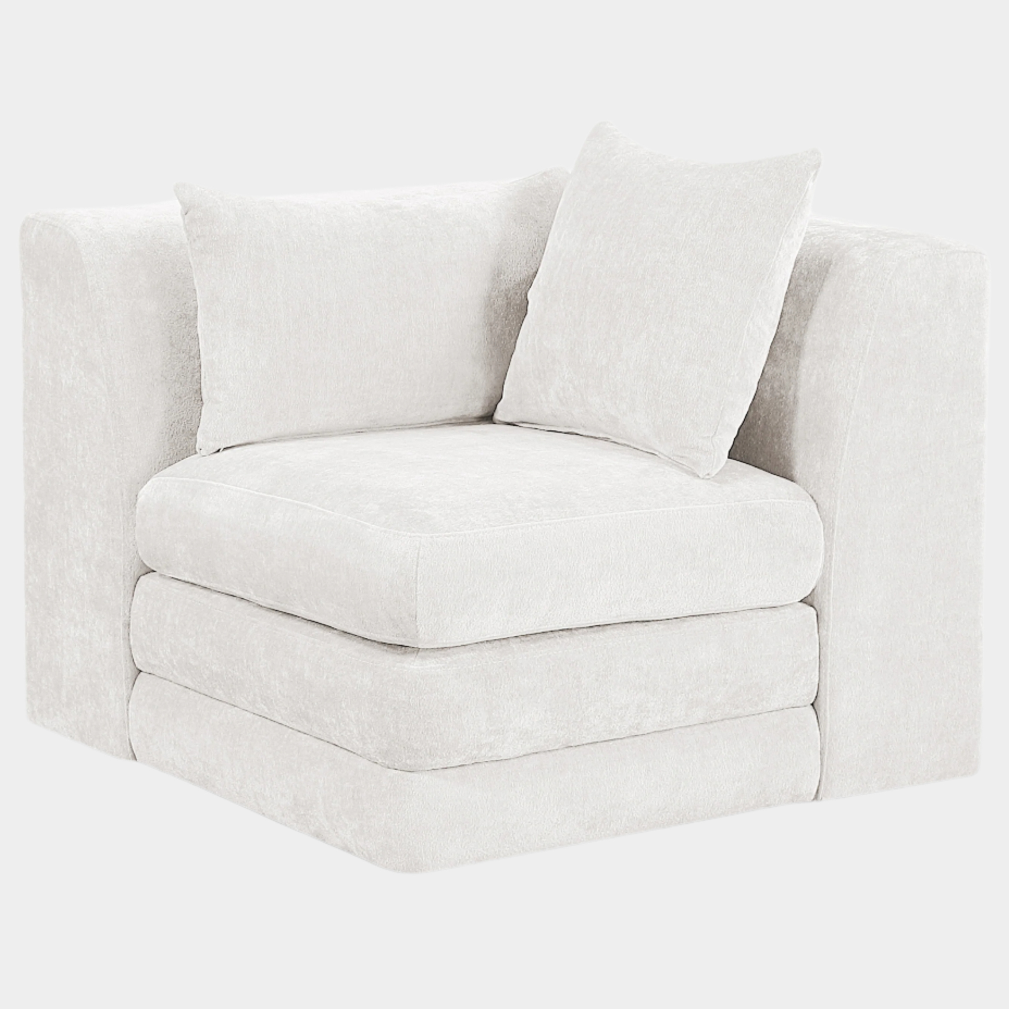 Fauteuil d'appoint rembourré en chenille Vivi 