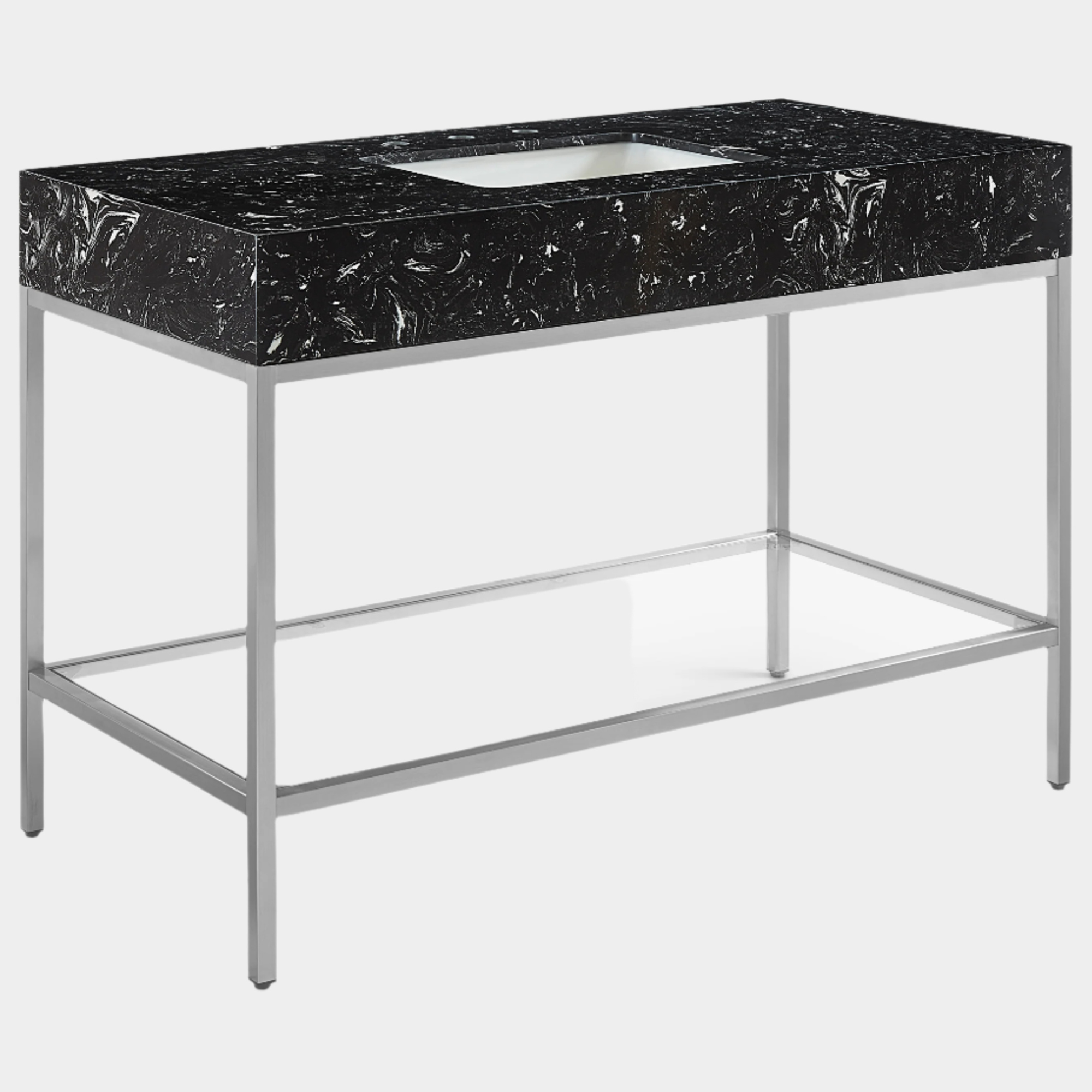 Meuble-lavabo mural pour salle de bain avec lavabo inclus