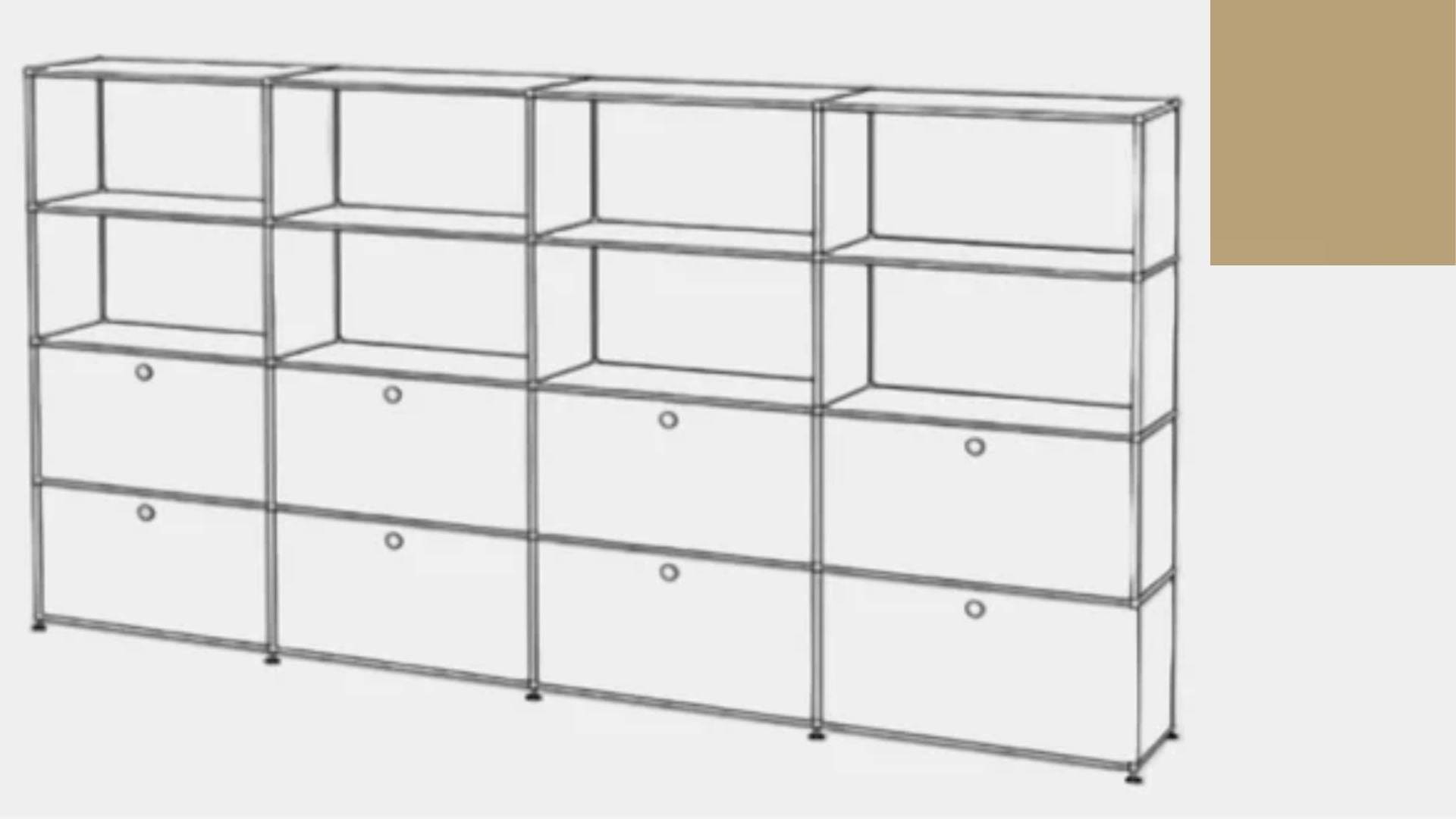 USM Haller S2 Storage Cabinet