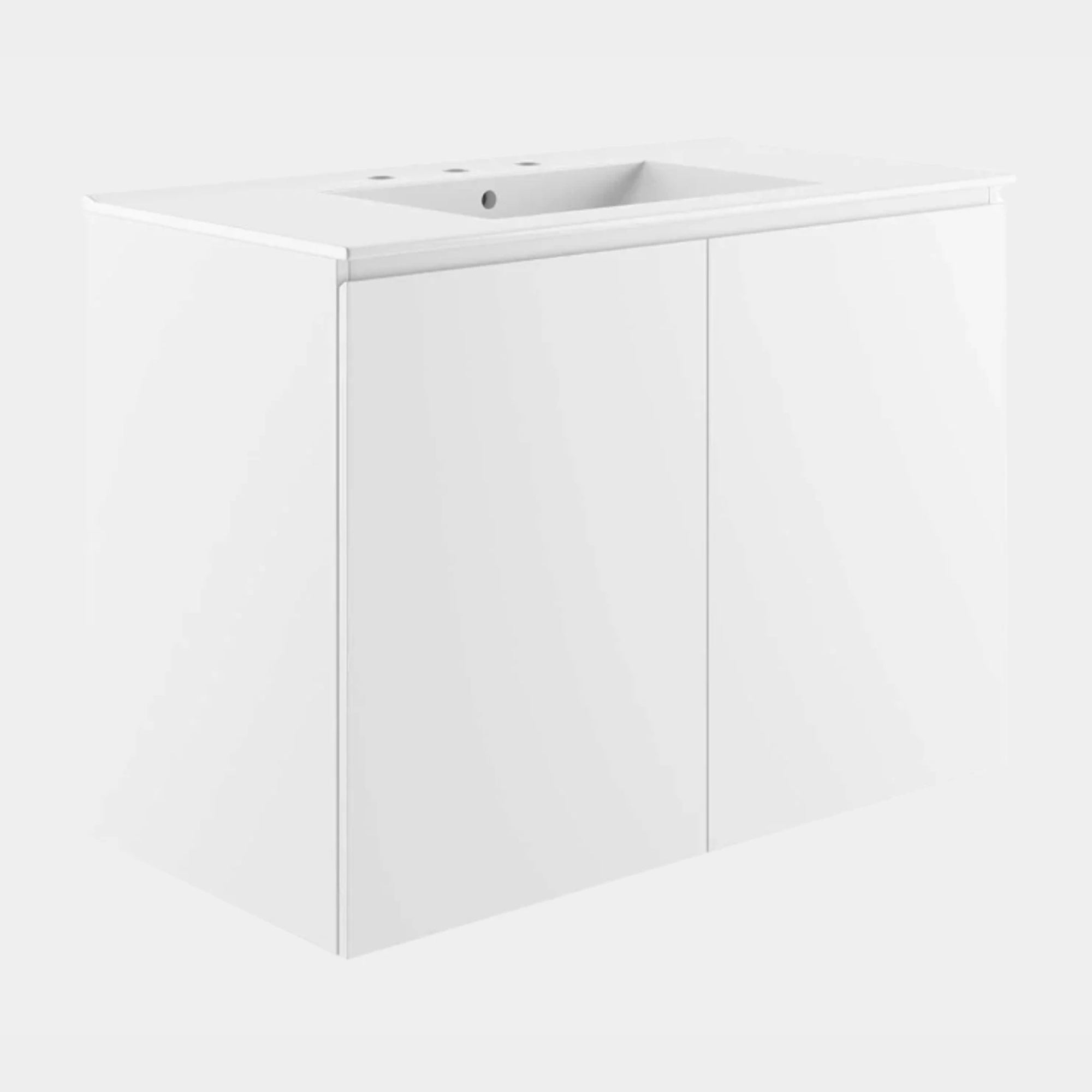 Bryn Wall-Mount Bathroom Vanity Basin Included