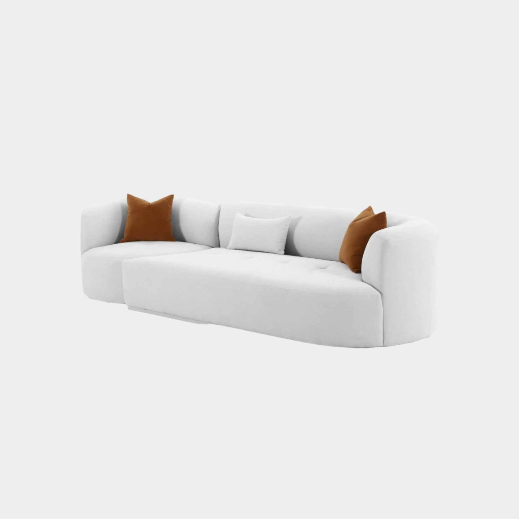 Fickle Grey Velvet 2 - Modular Sofa