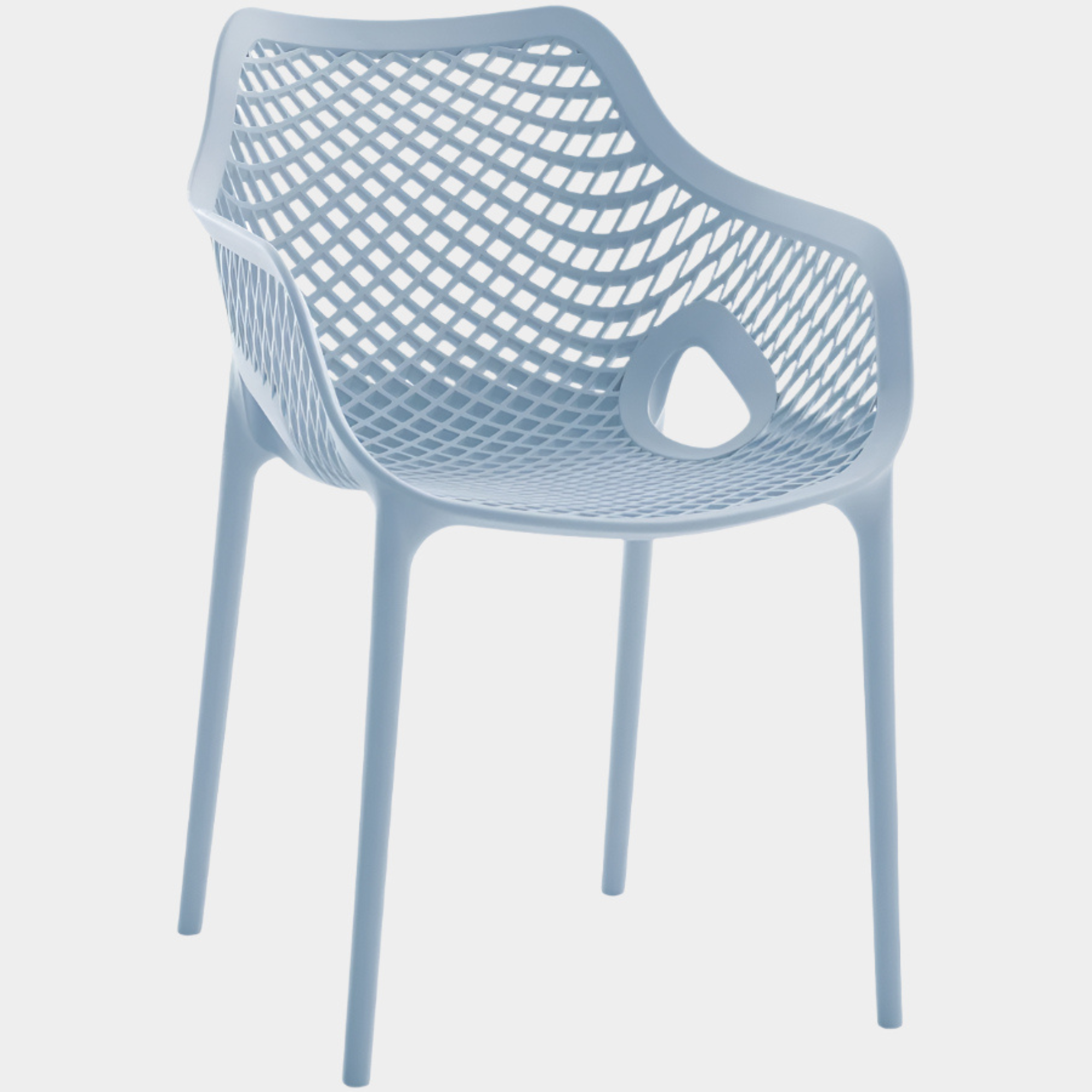 Mykonos Plastic Outdoor Patio Dining Chair