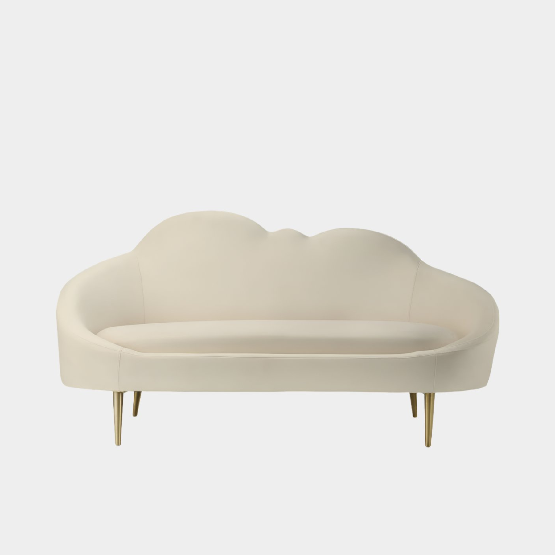 Cloud Cream Velvet Settee