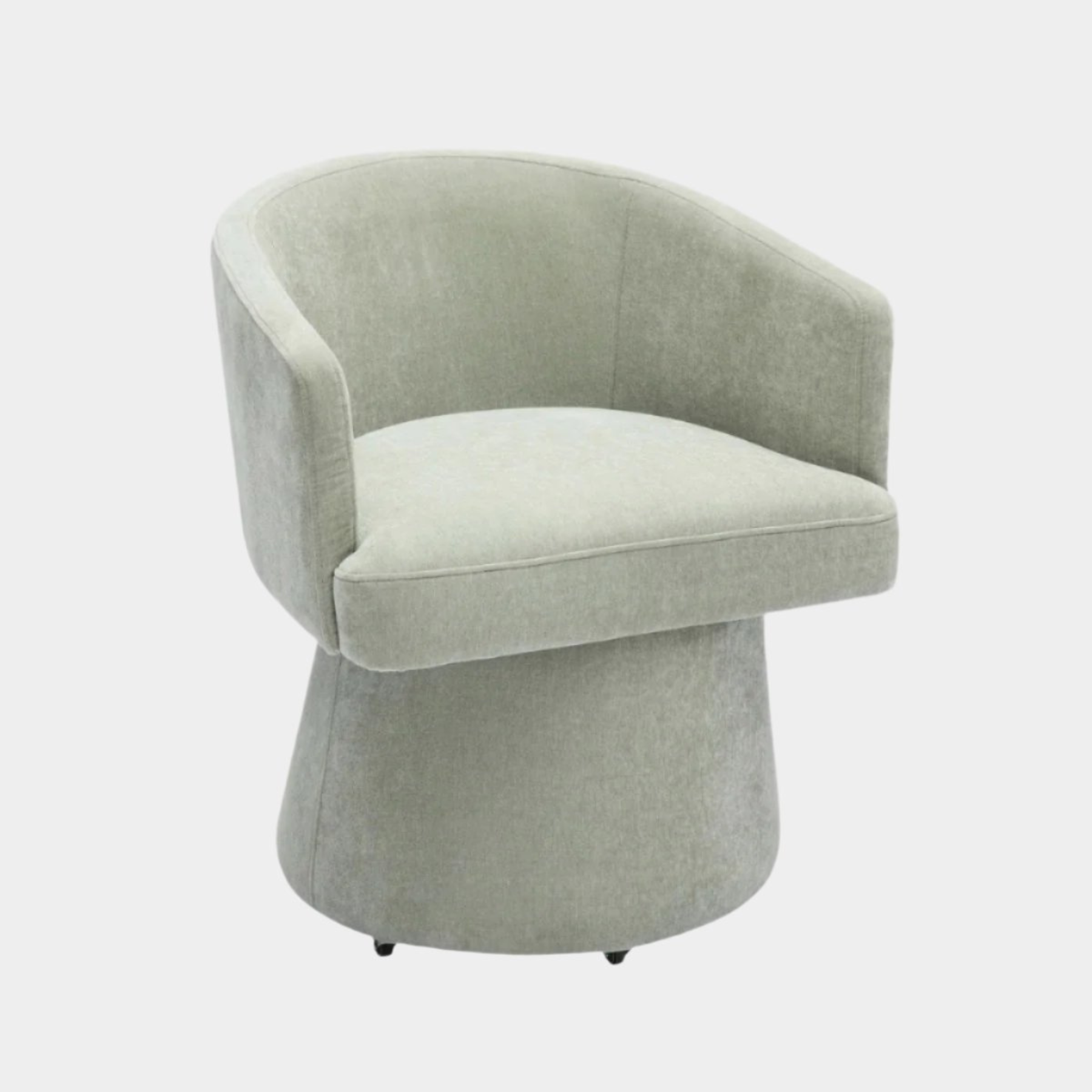 Kristen Light Upcycled Chenille Rolling Desk Chair