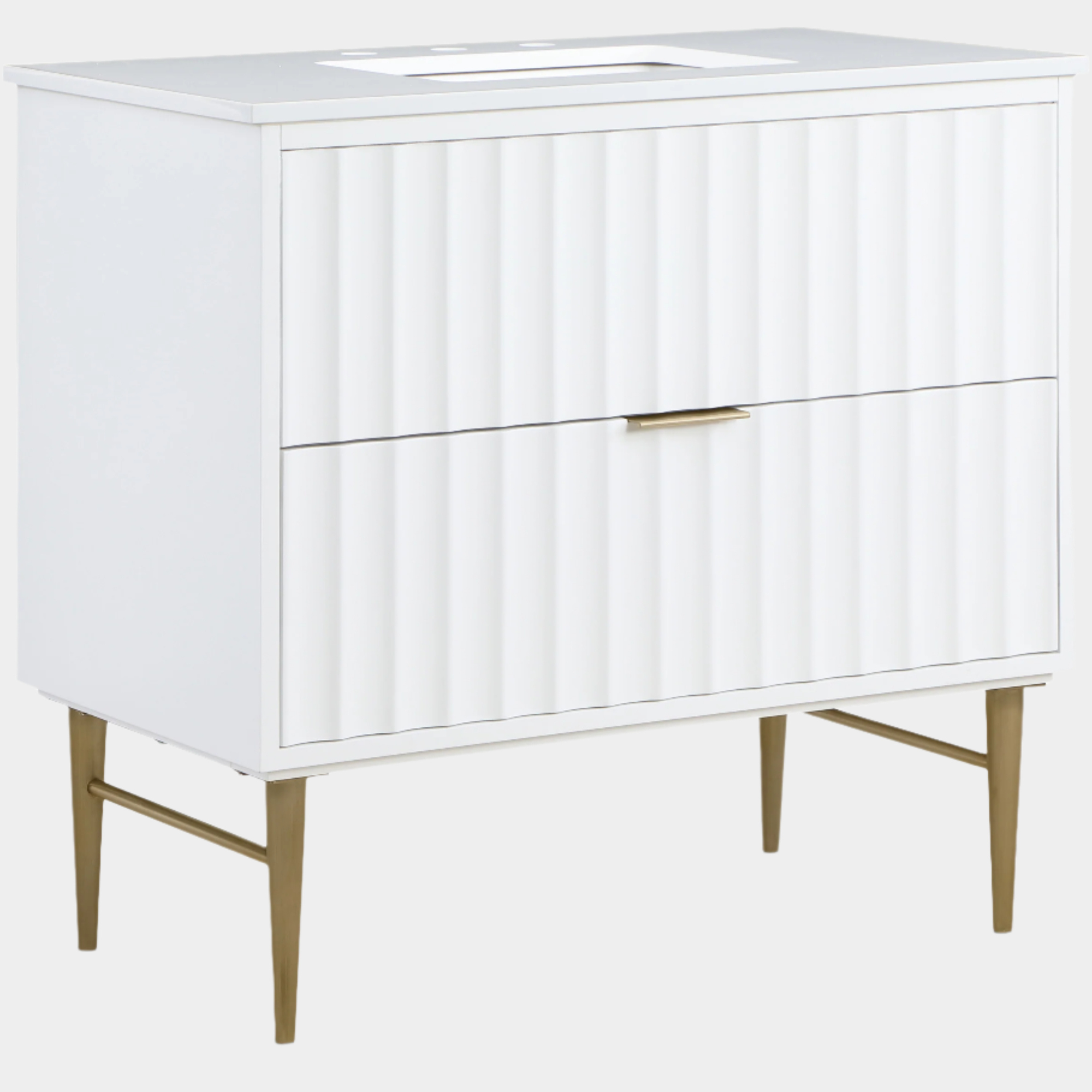 Meuble-lavabo mural pour salle de bain avec lavabo inclus