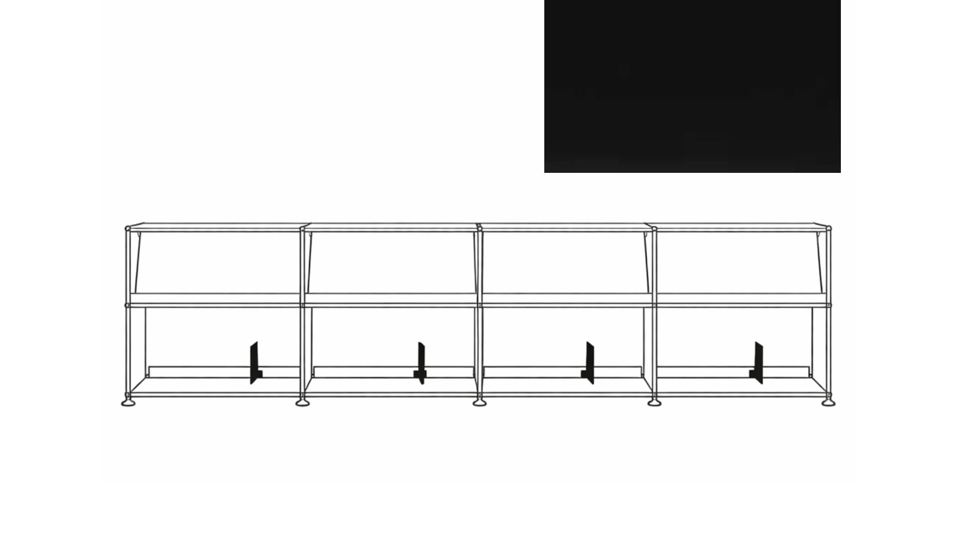 USM X Symbol Vinyl Display Cabinet