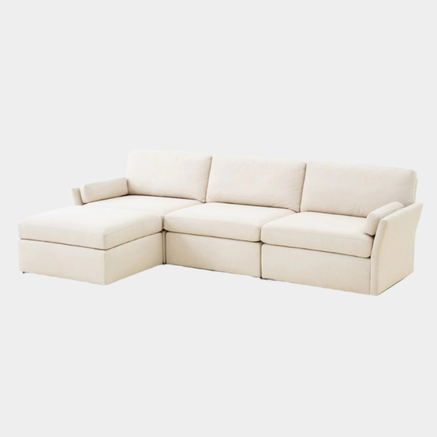 Catarina Cream Chaise Sectional