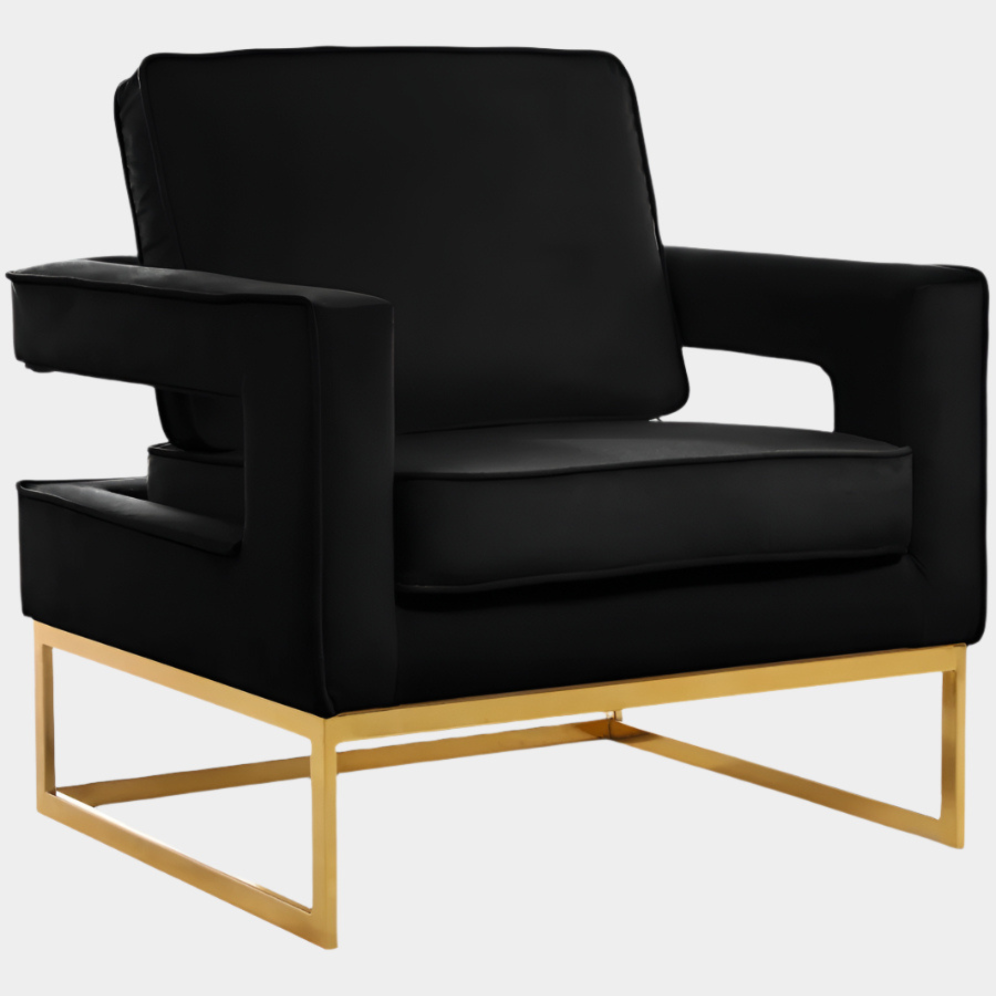 Fauteuil d'appoint rembourré en chenille Vivi 