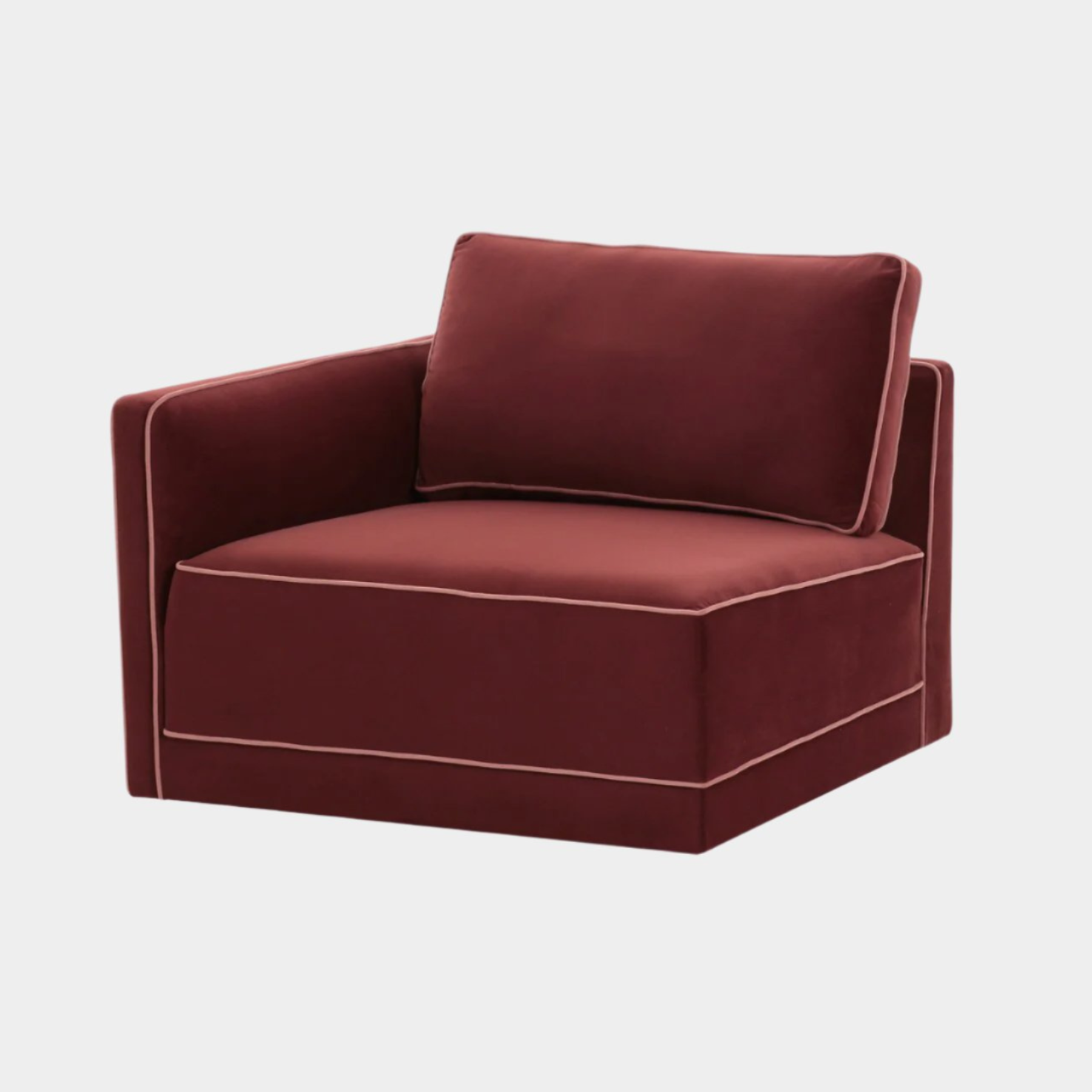 Willow Berry Red LAF Corner Chair