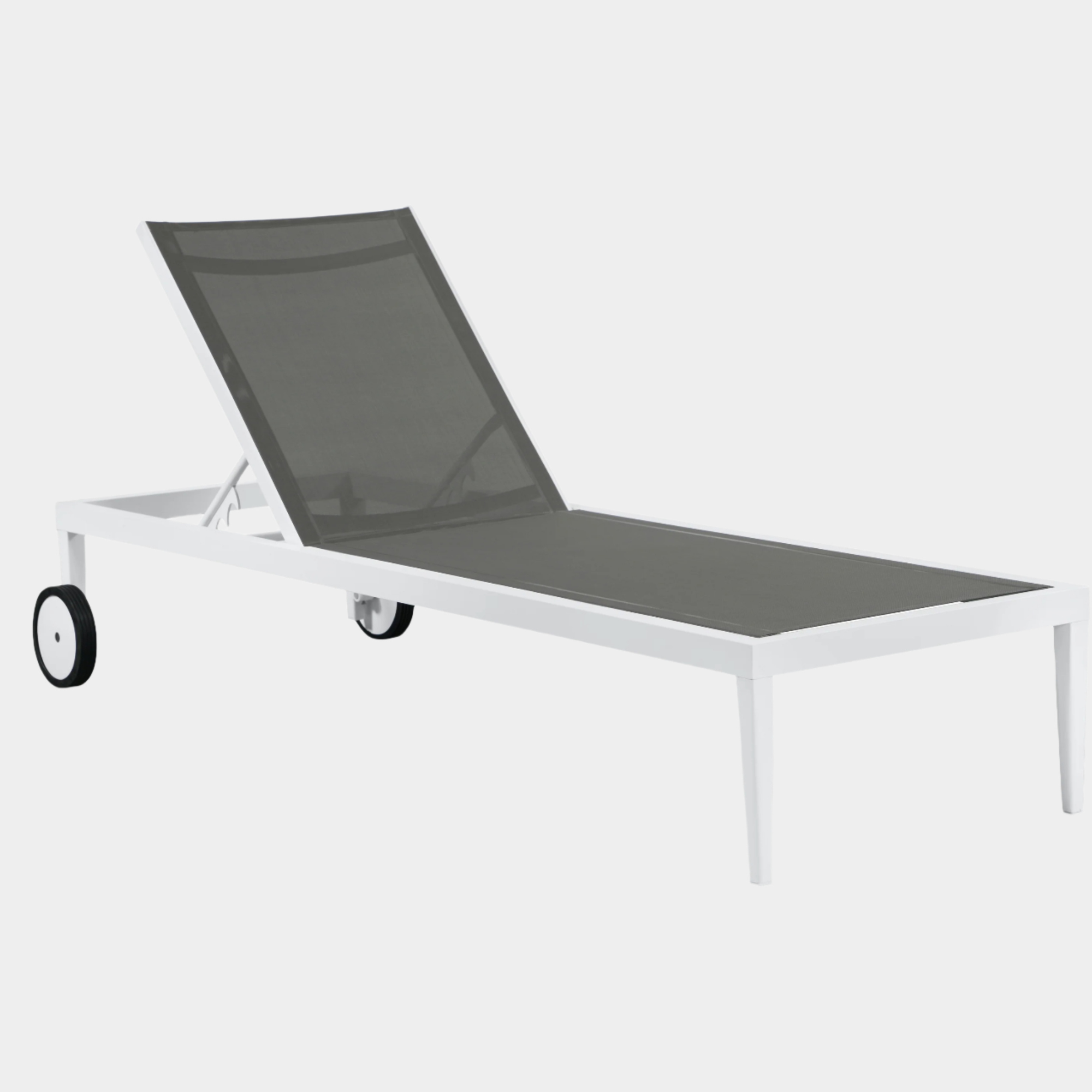 Nizuc Mesh Water Resistant Fabric Outdoor Patio Adjustable Sun Chaise Lounge Chair