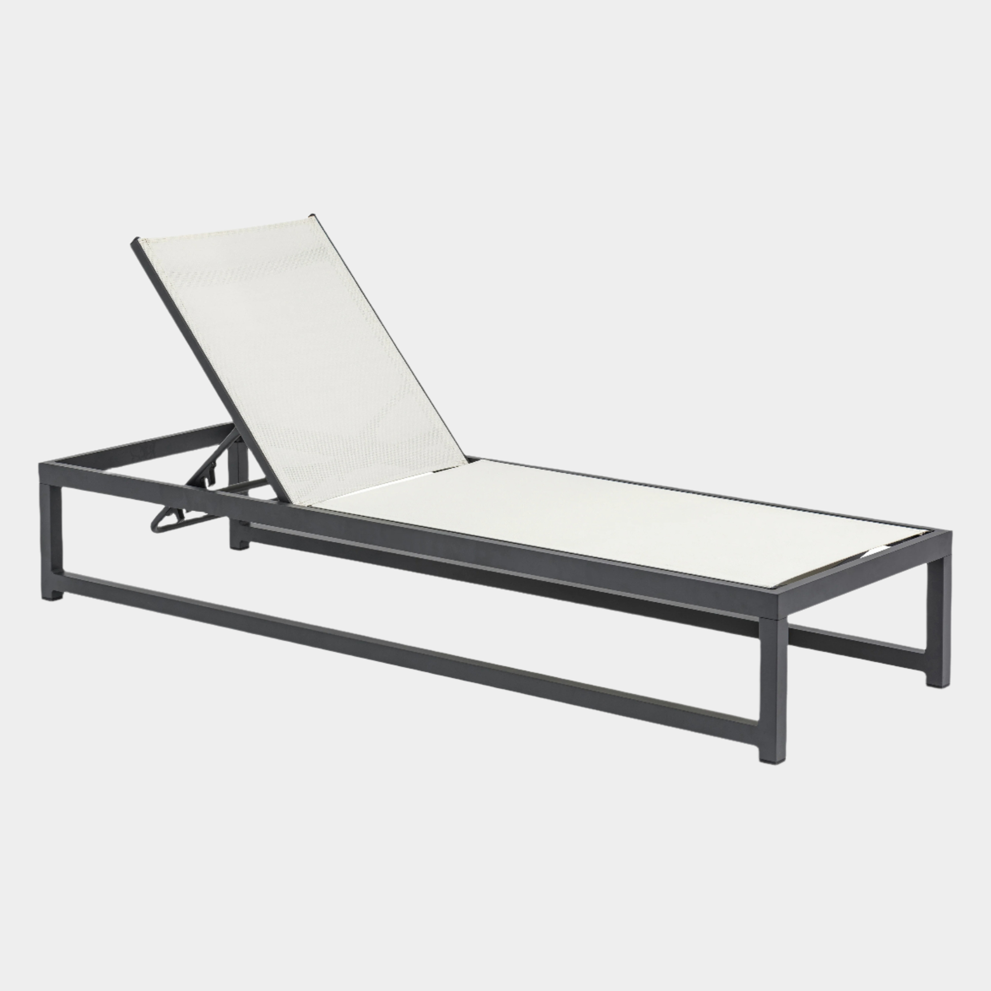 Maldives Mesh Water Resistant Fabric Outdoor Patio Adjustable Sun Chaise Lounge Chair