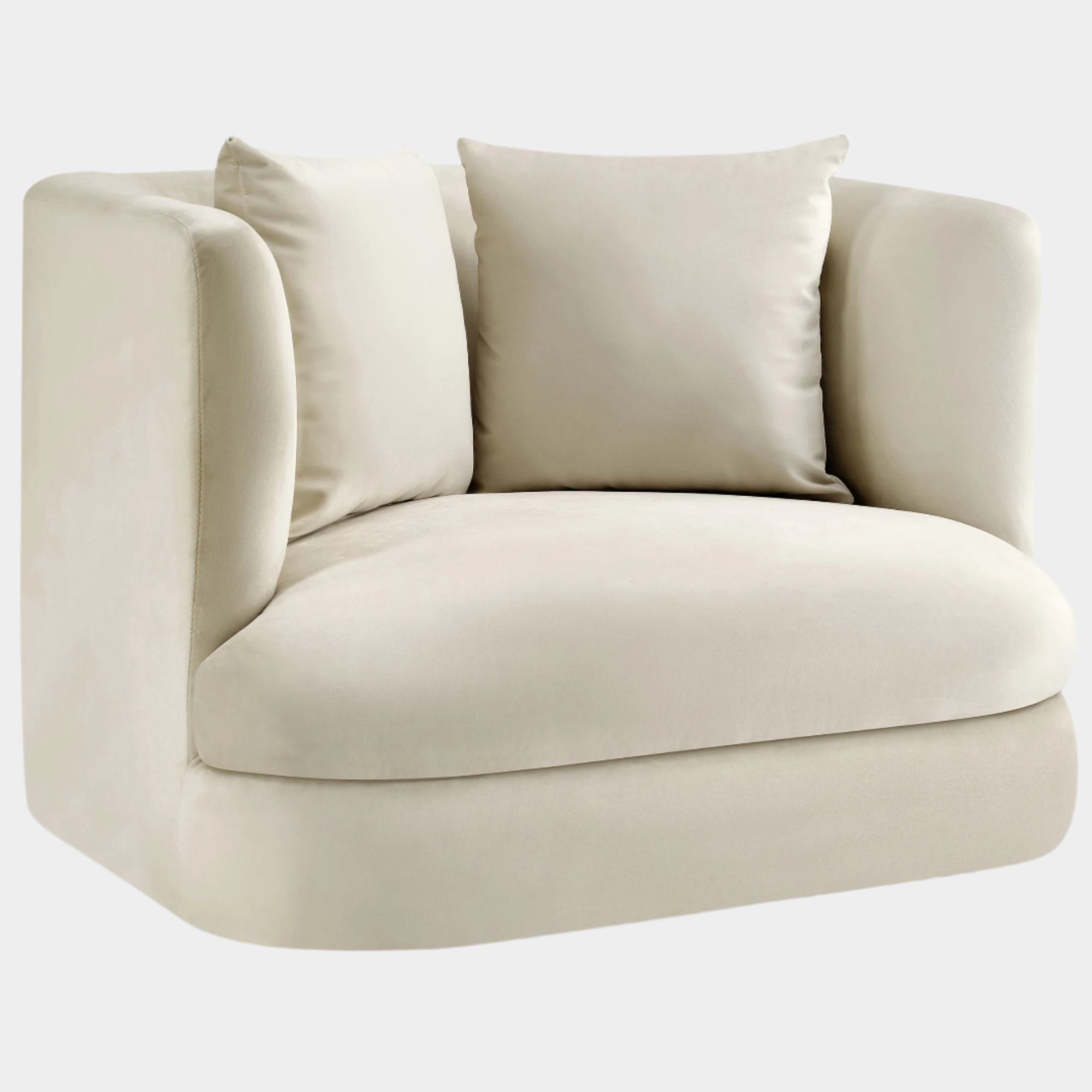 Fauteuil d'appoint rembourré en chenille Vivi 