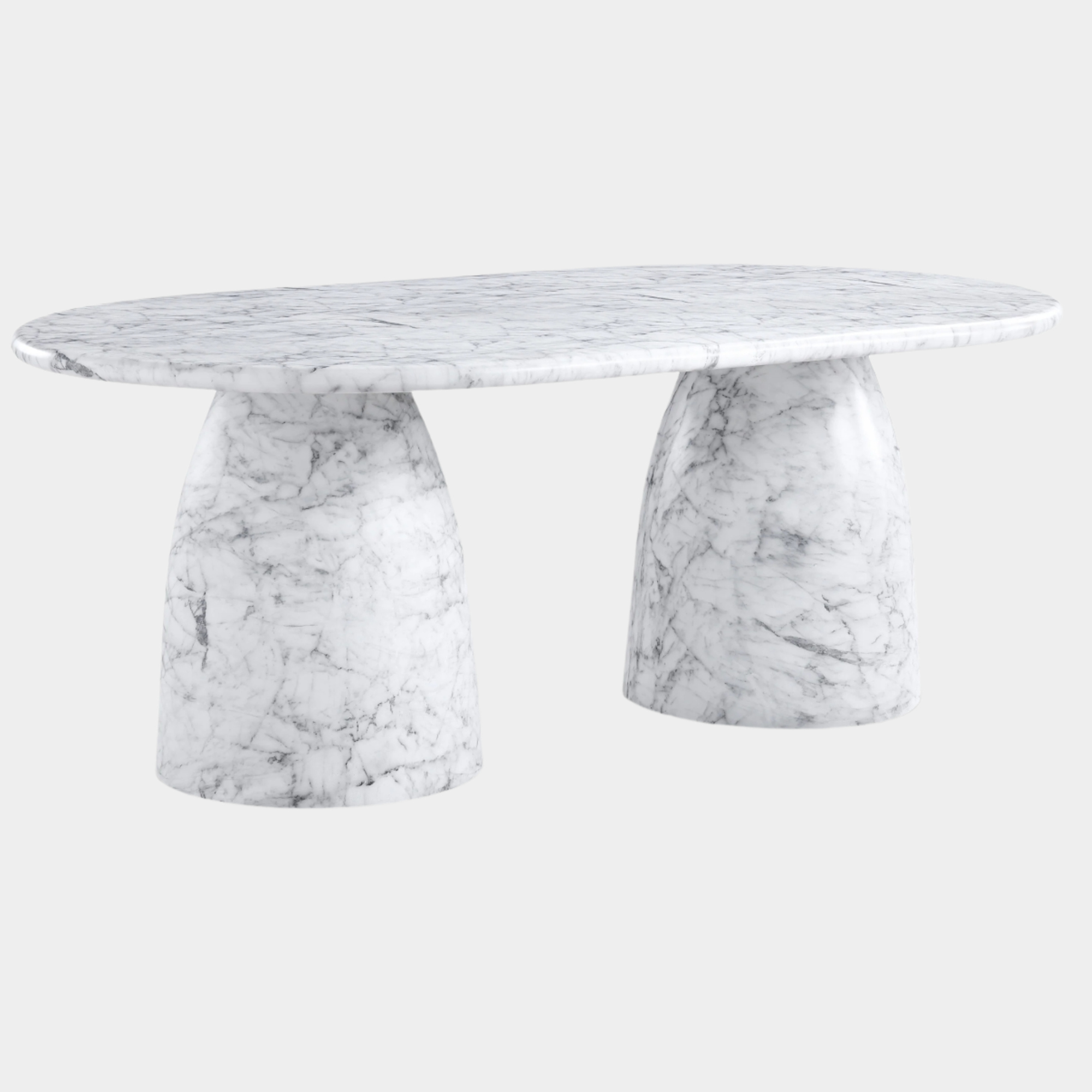 Cosenza Marble Finish Indoor / Outdoor Concrete Dining Table