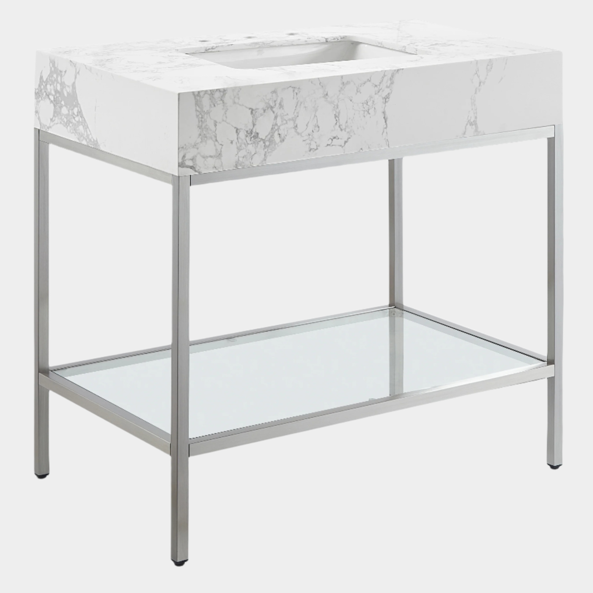 Meuble-lavabo mural pour salle de bain avec lavabo inclus