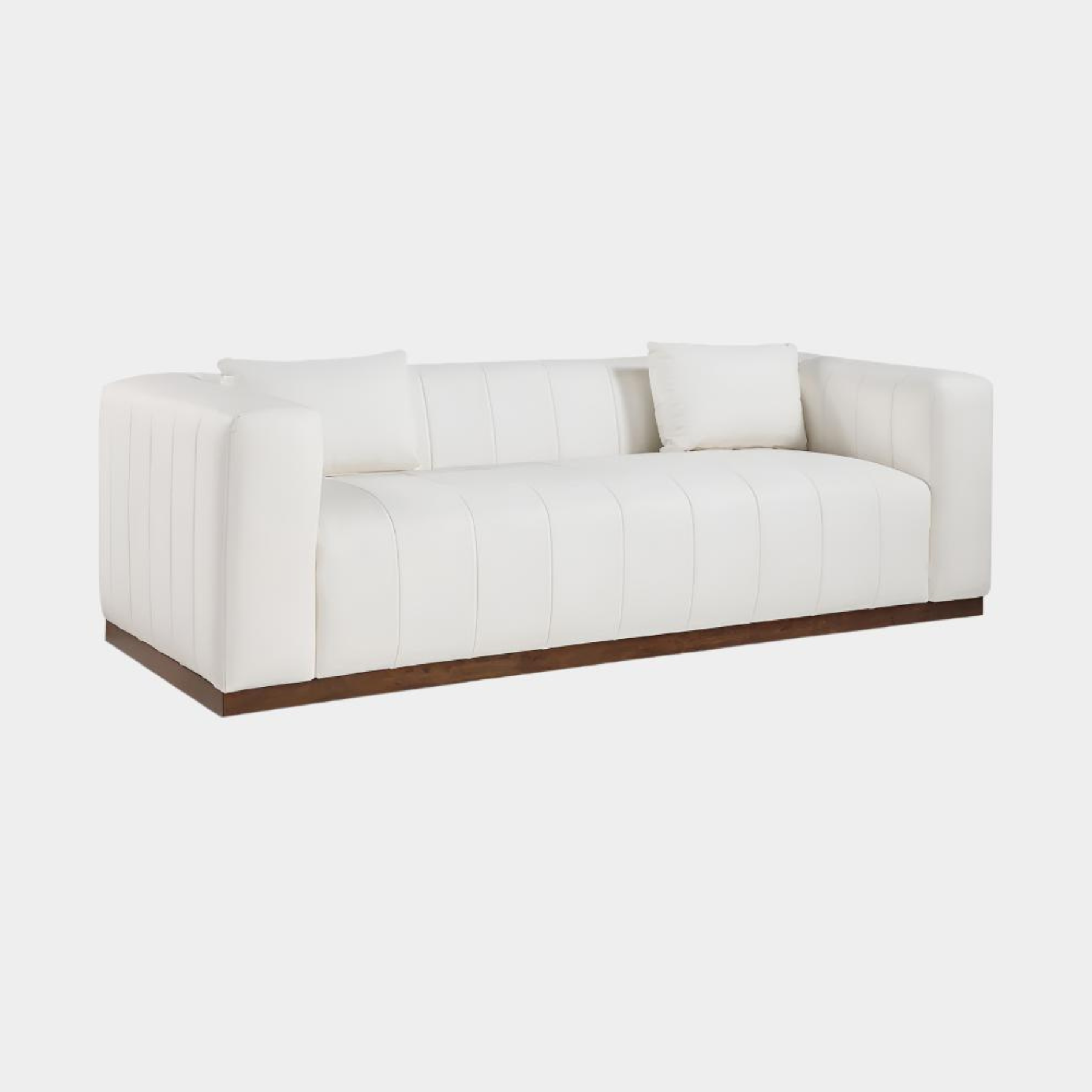 Mallina Vegan Leather Upholstered Sofa