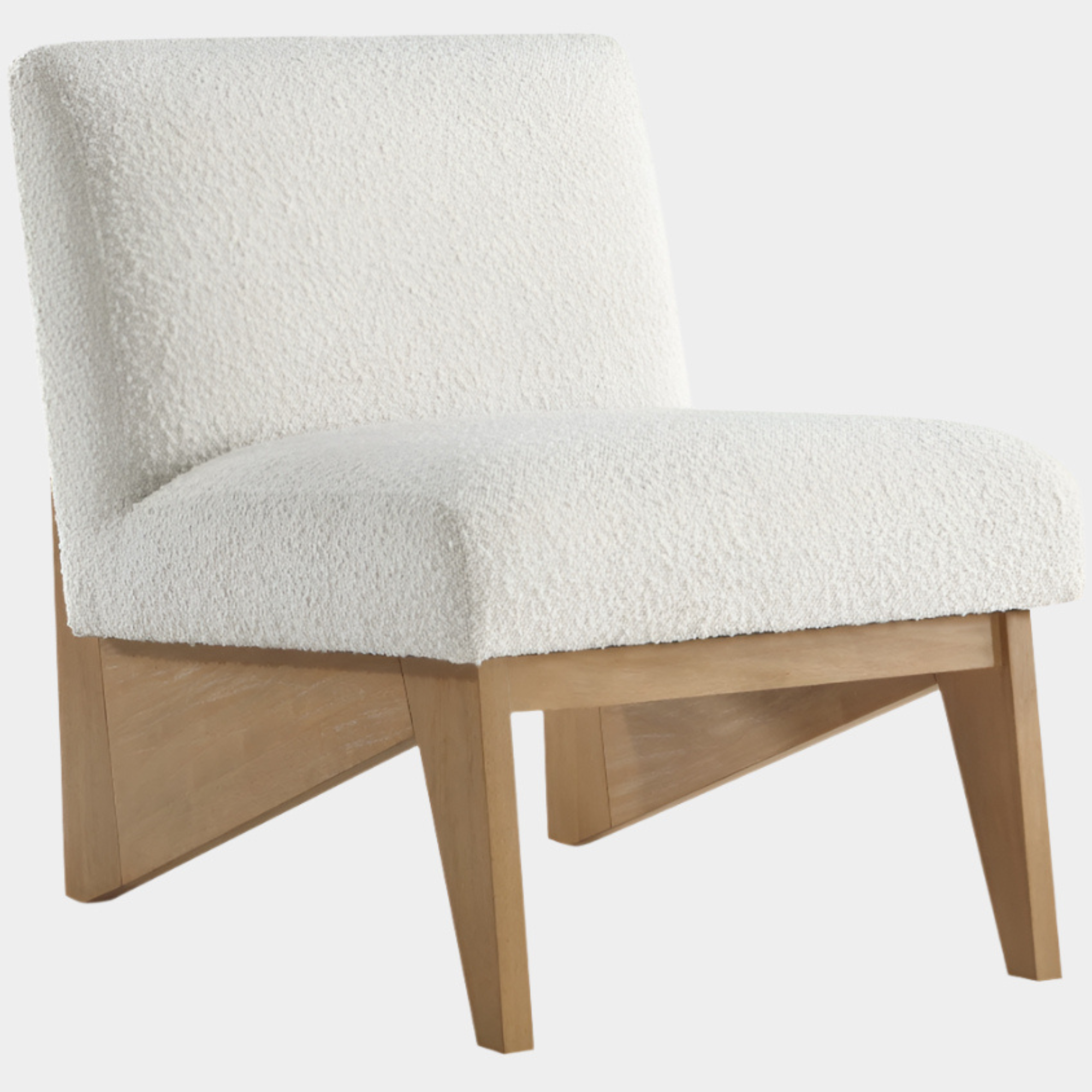 Fauteuil d'appoint rembourré en chenille Vivi 