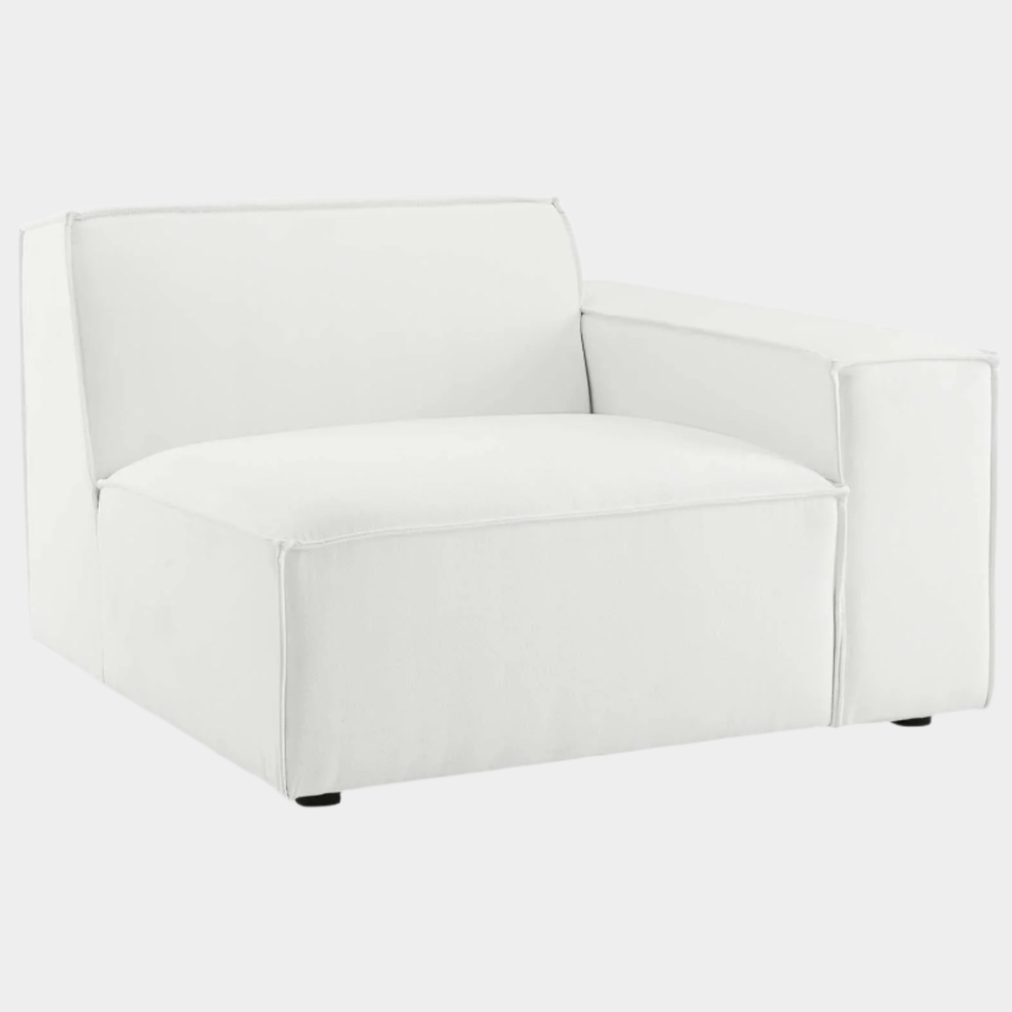 Chaise sans accoudoirs rembourrée en duvet Commix