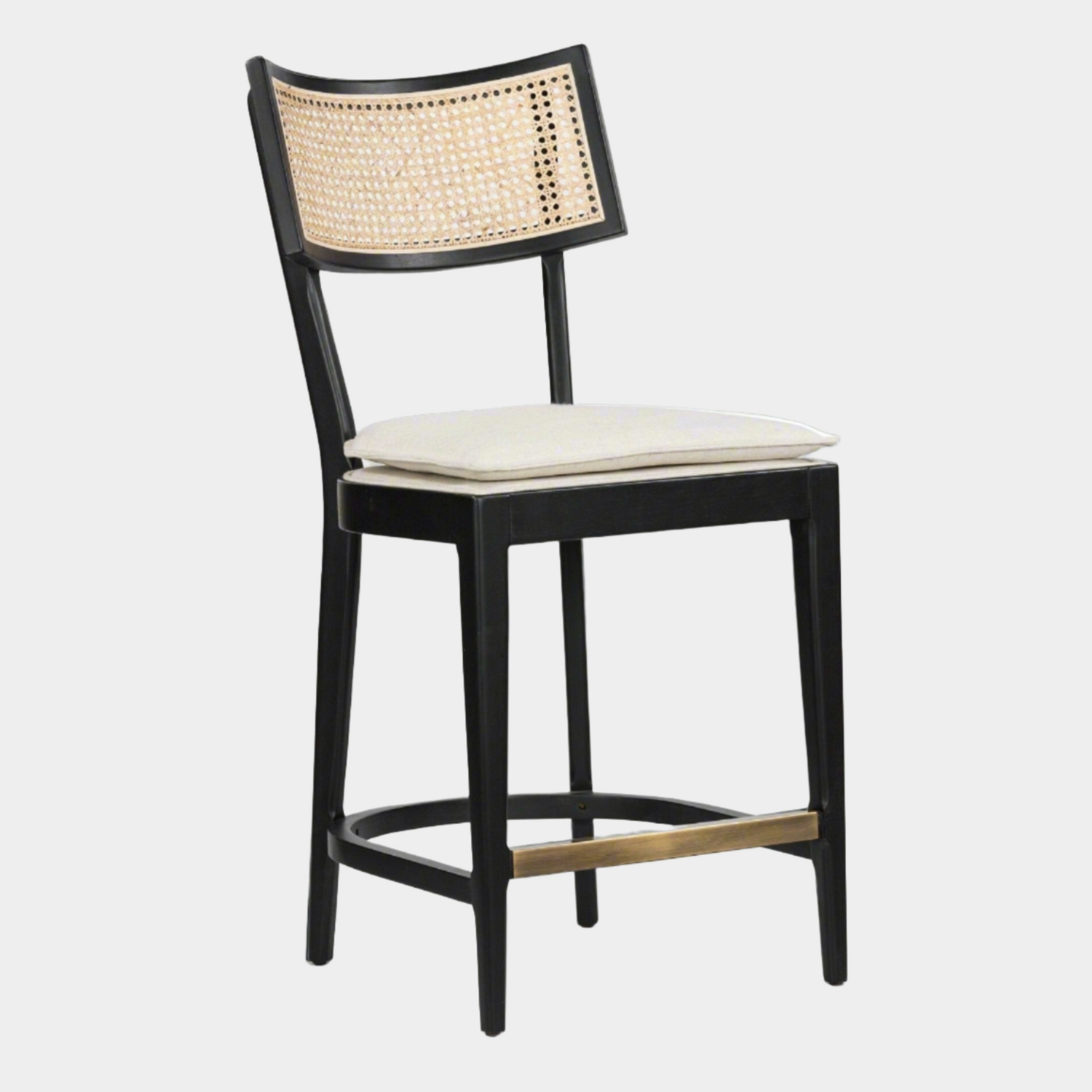 Libby Cane Stool - Elegant Upholstered Bar and Counter Stool | HCD ...