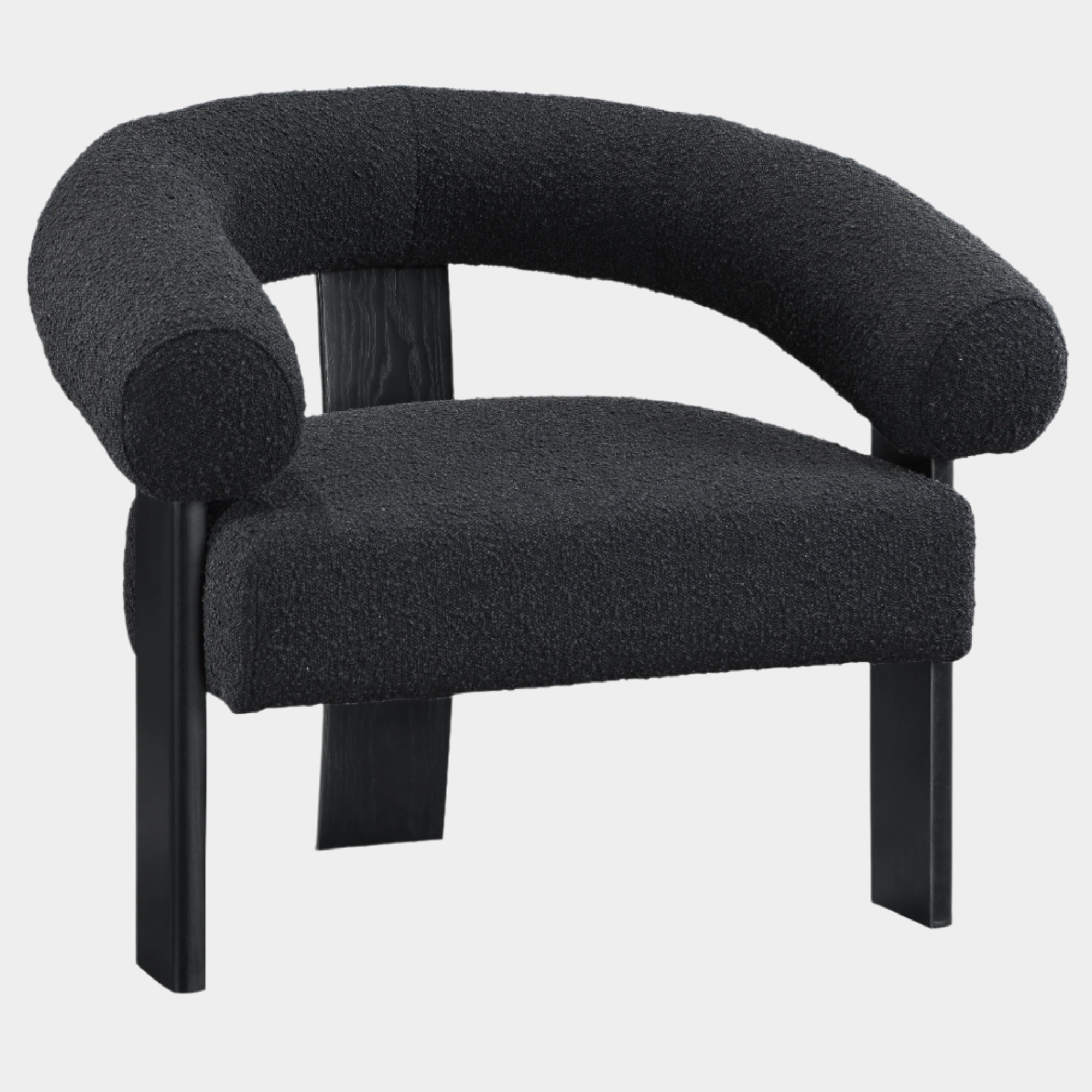 Fauteuil d'appoint rembourré en chenille Vivi 