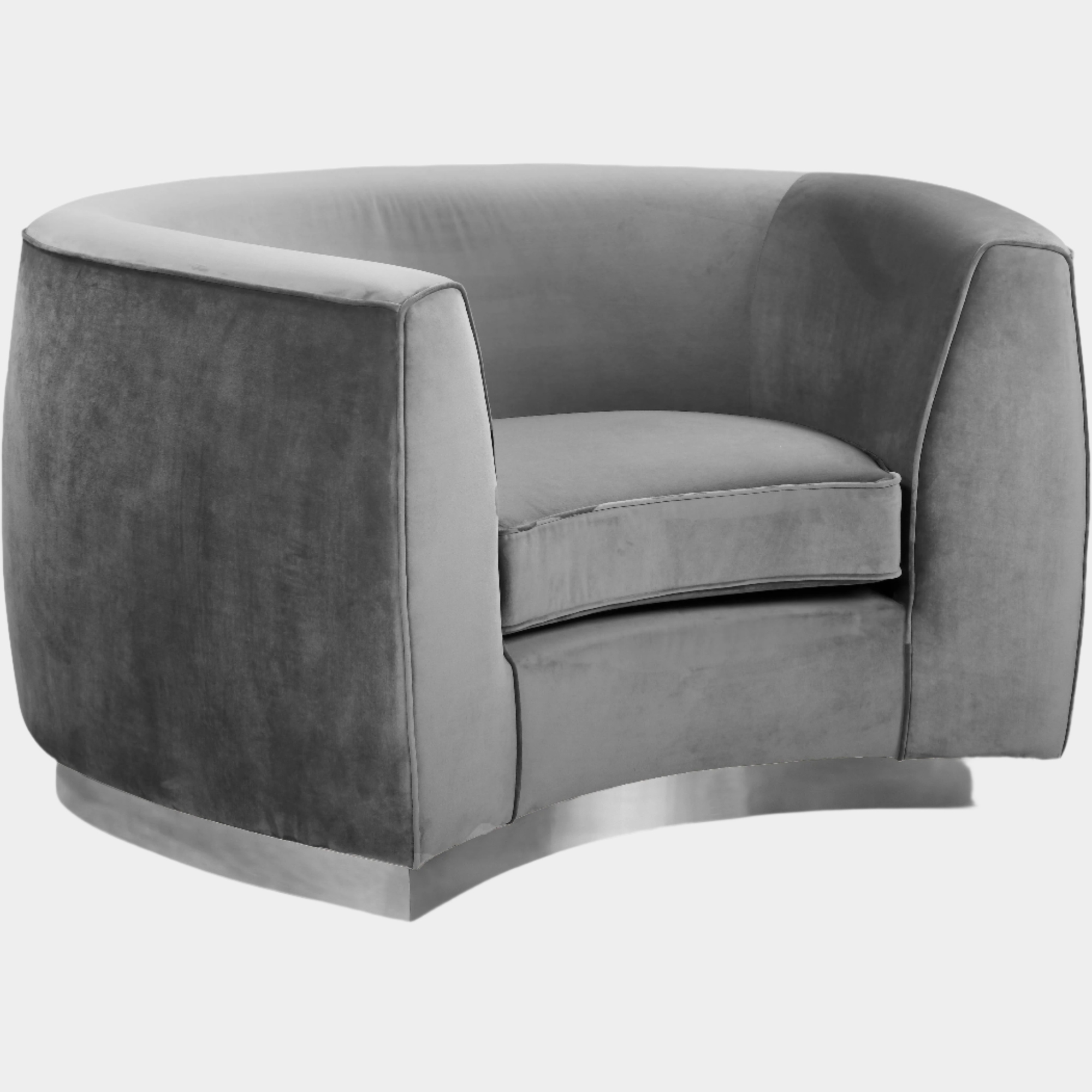 Fauteuil d'appoint rembourré en chenille Vivi 
