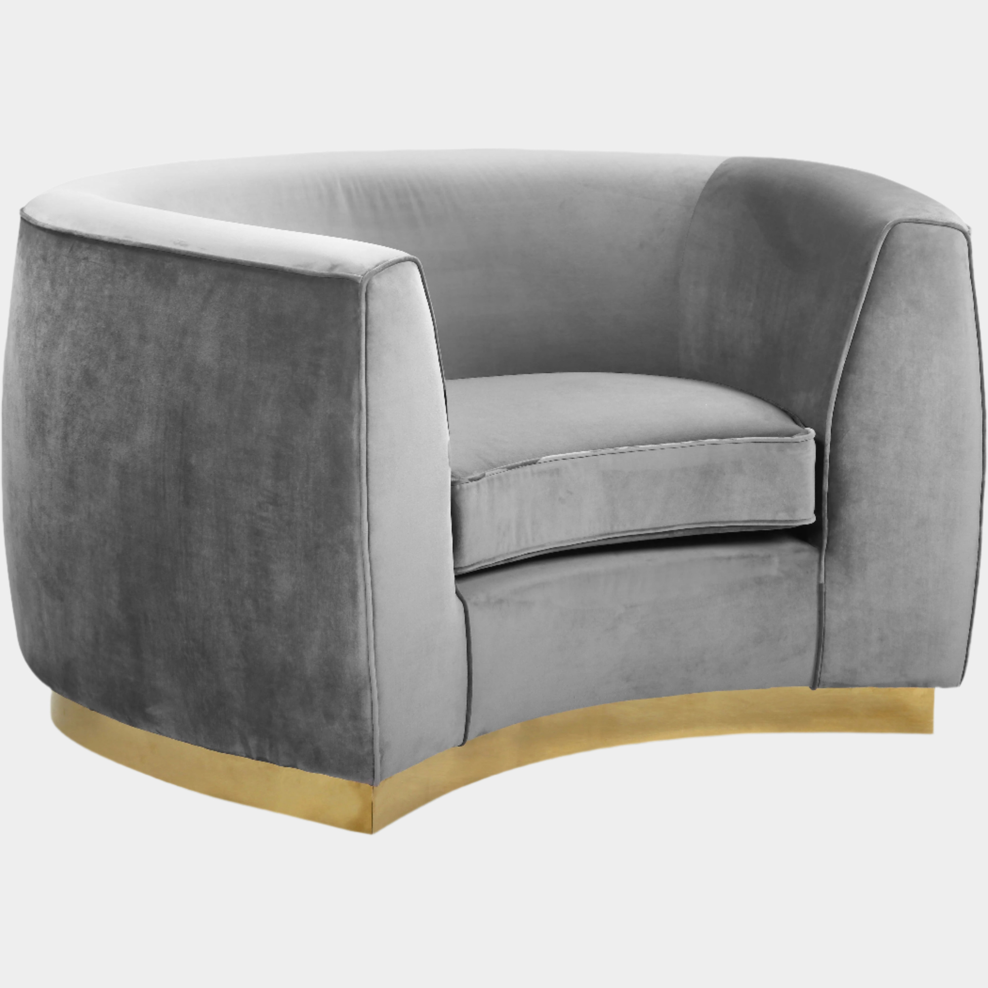 Fauteuil d'appoint rembourré en chenille Vivi 