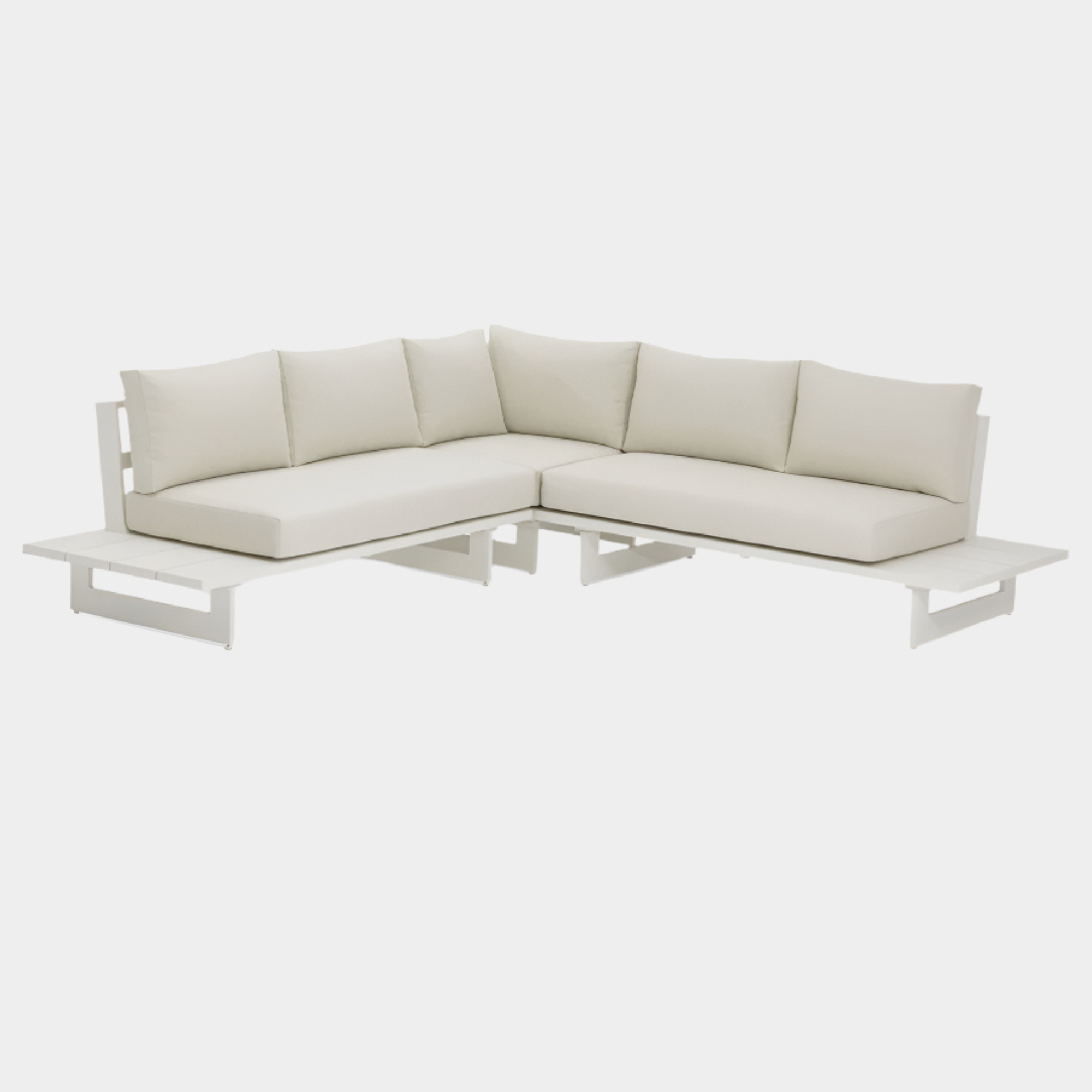 Maldives 102" Water Resistant Fabric Upholstered Outdoor Patio Modular Sectional
