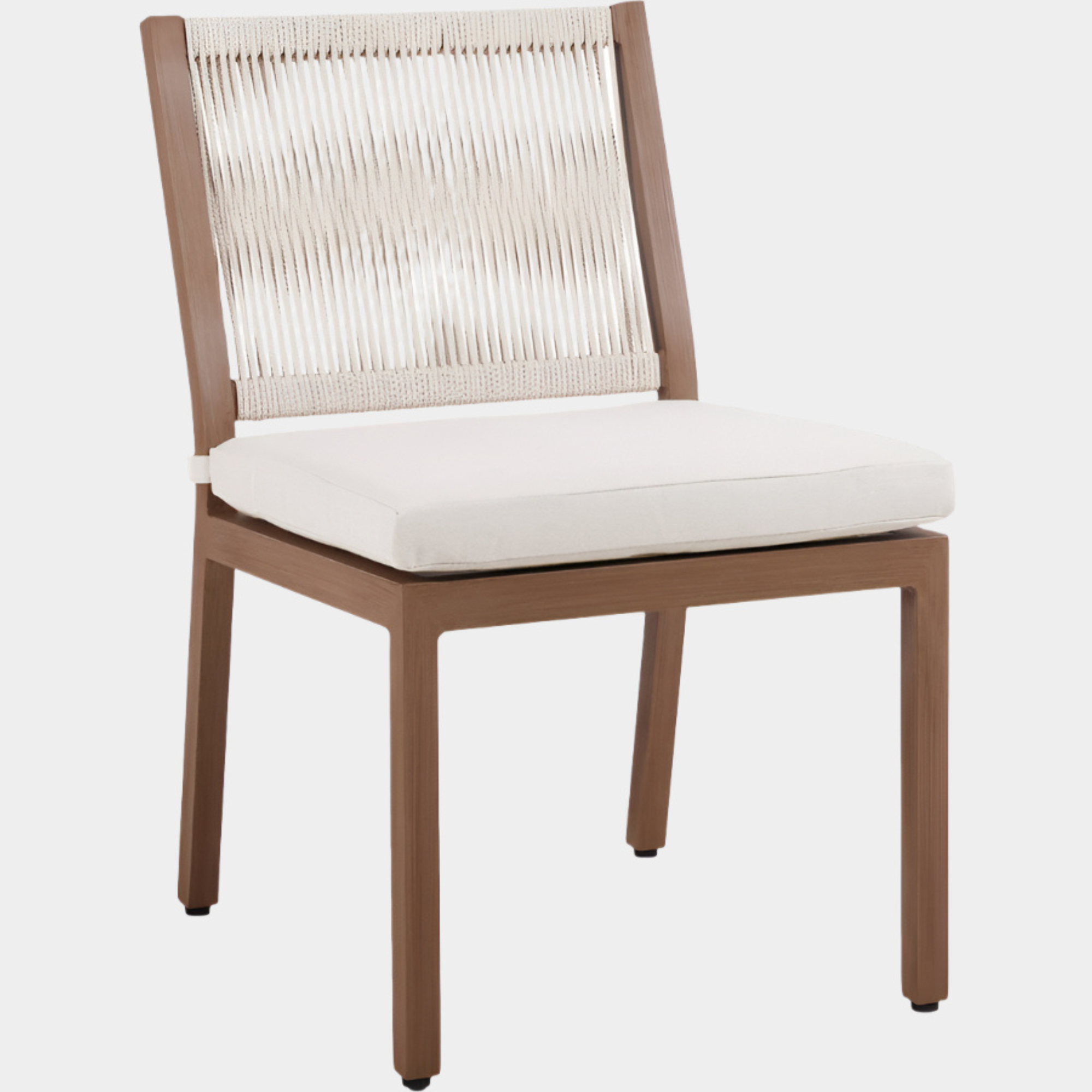Maui Water Resistant Fabric Upholstered Outdoor Patio Dining Side Chair