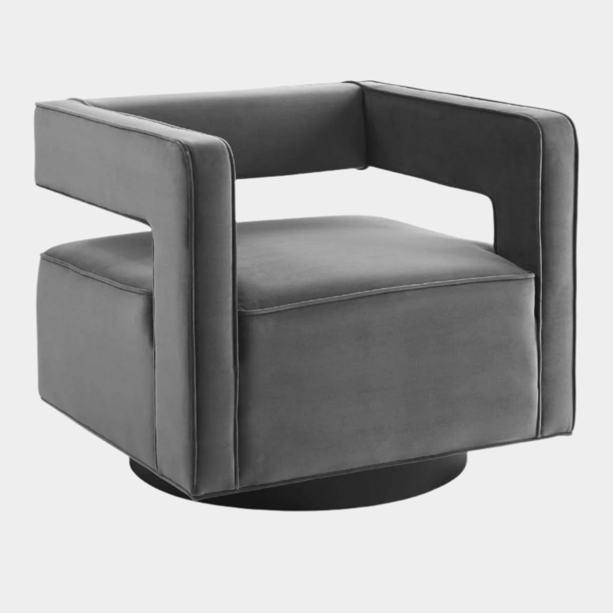 Booth Performance Velvet Performance Velvet Swivel Armchair