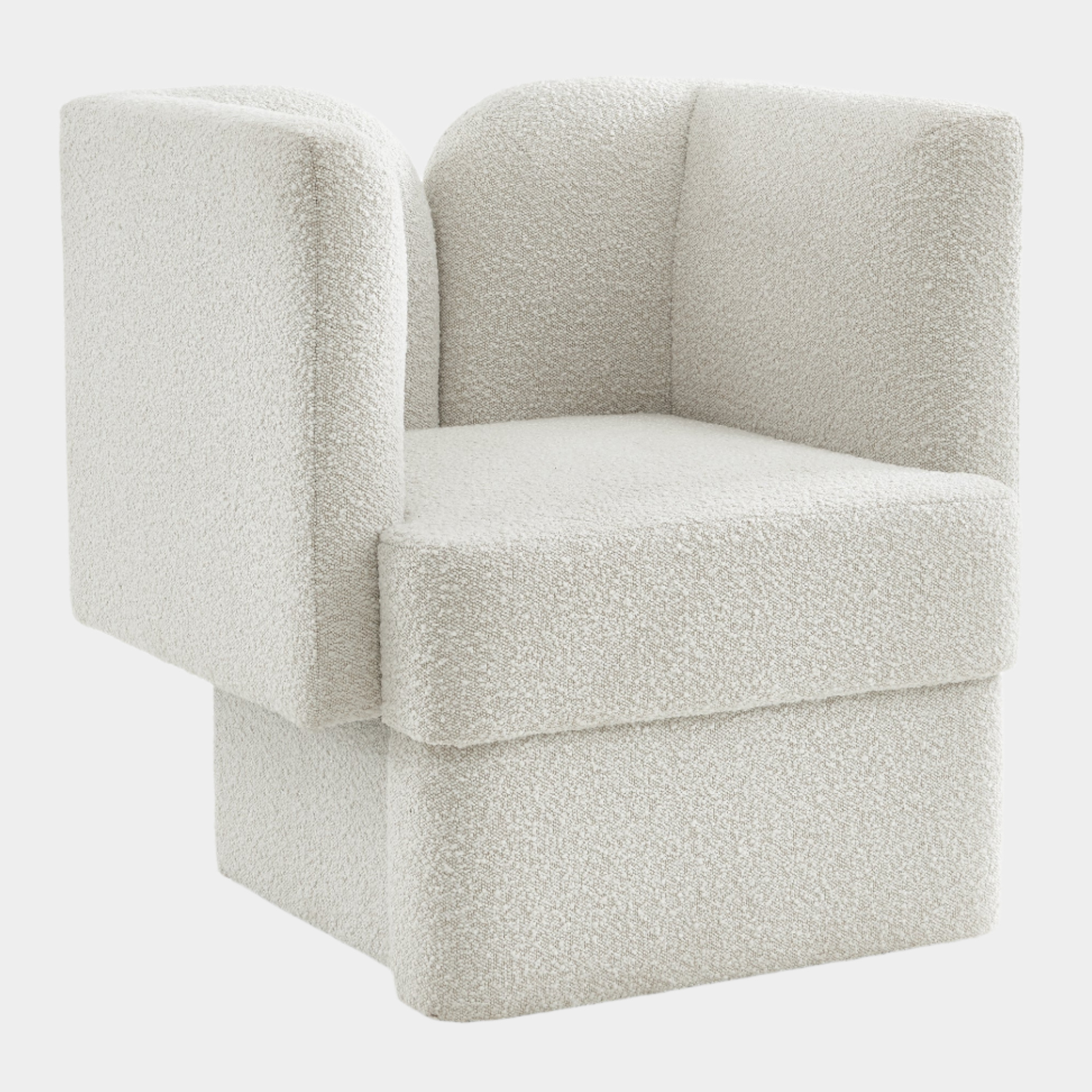 Marcel Boucle Fabric Upholstered Chair