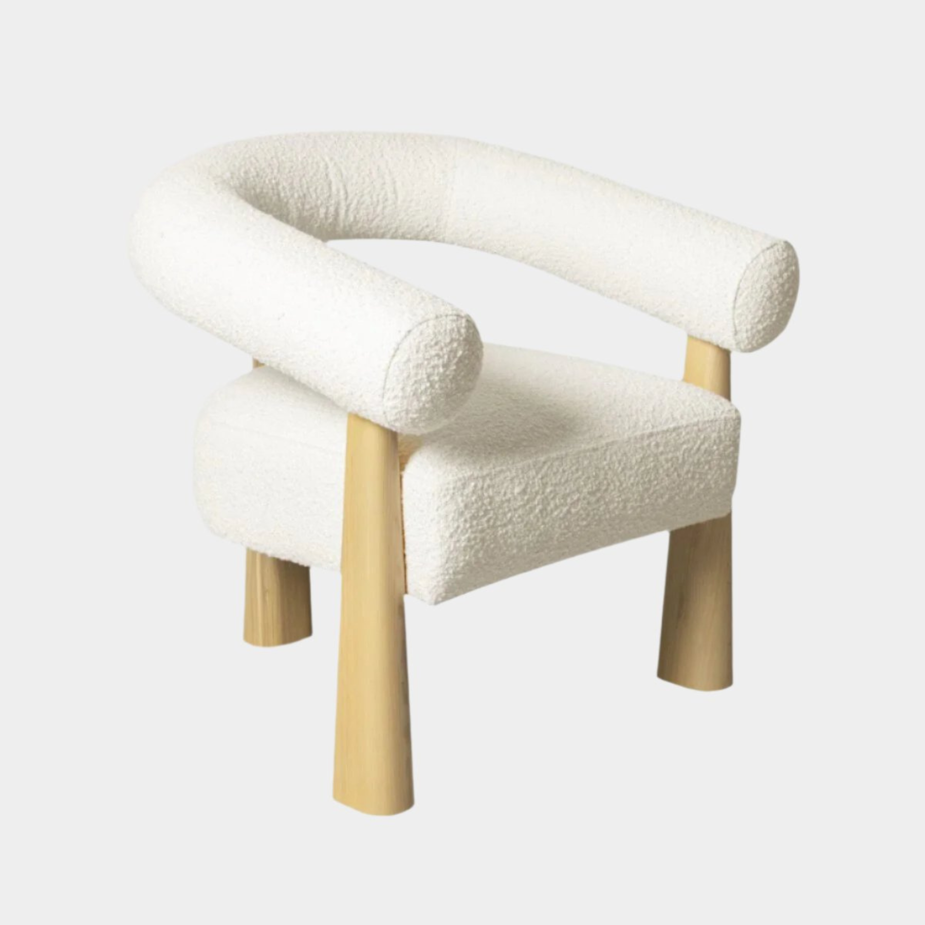 Spara Cream Performance Boucle Accent Chair