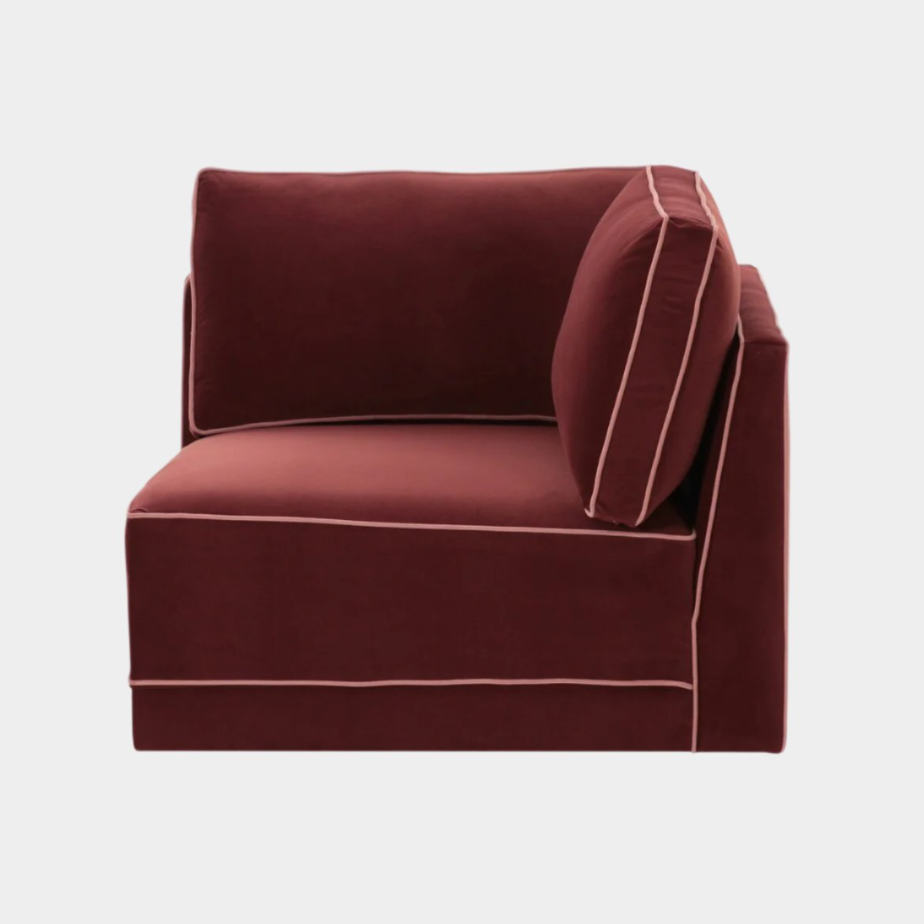 Chaise d'angle Willow Berry rouge