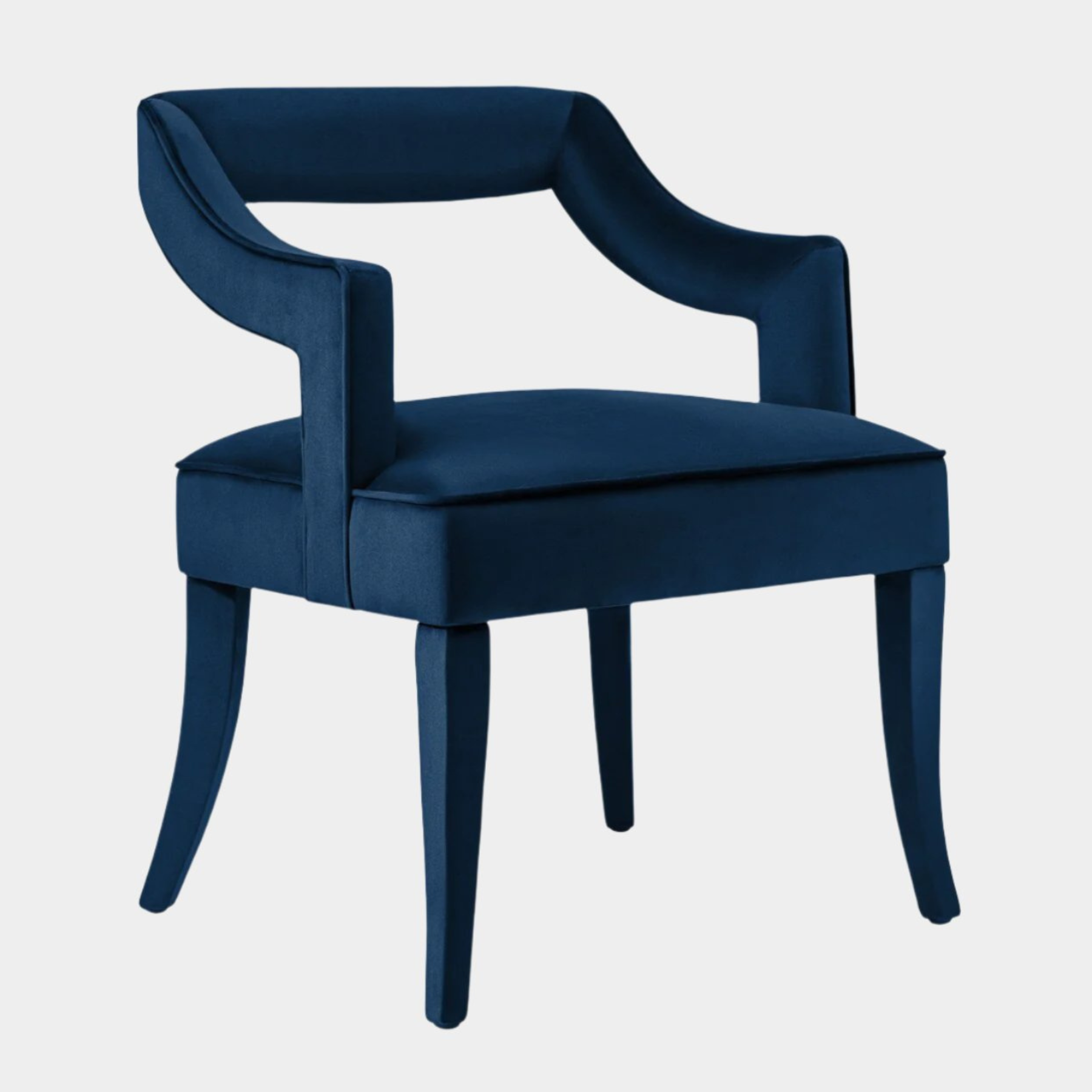 Tiffany Navy Velvet Chair