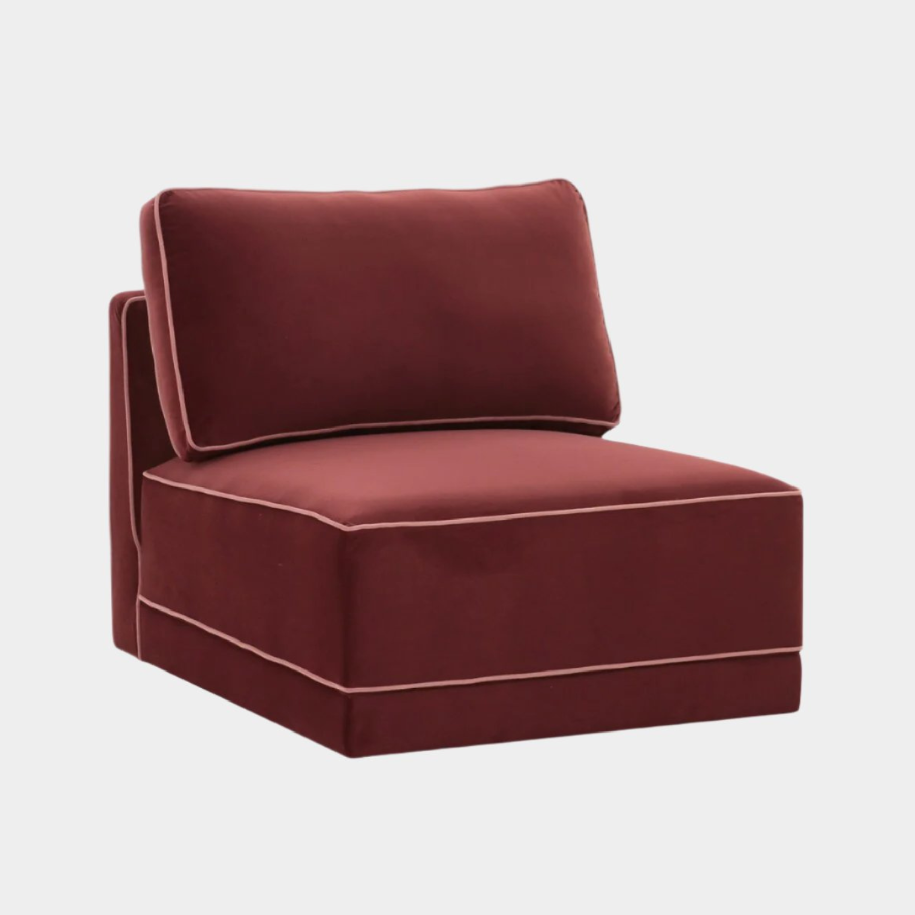 Chaise sans accoudoirs Willow Berry rouge