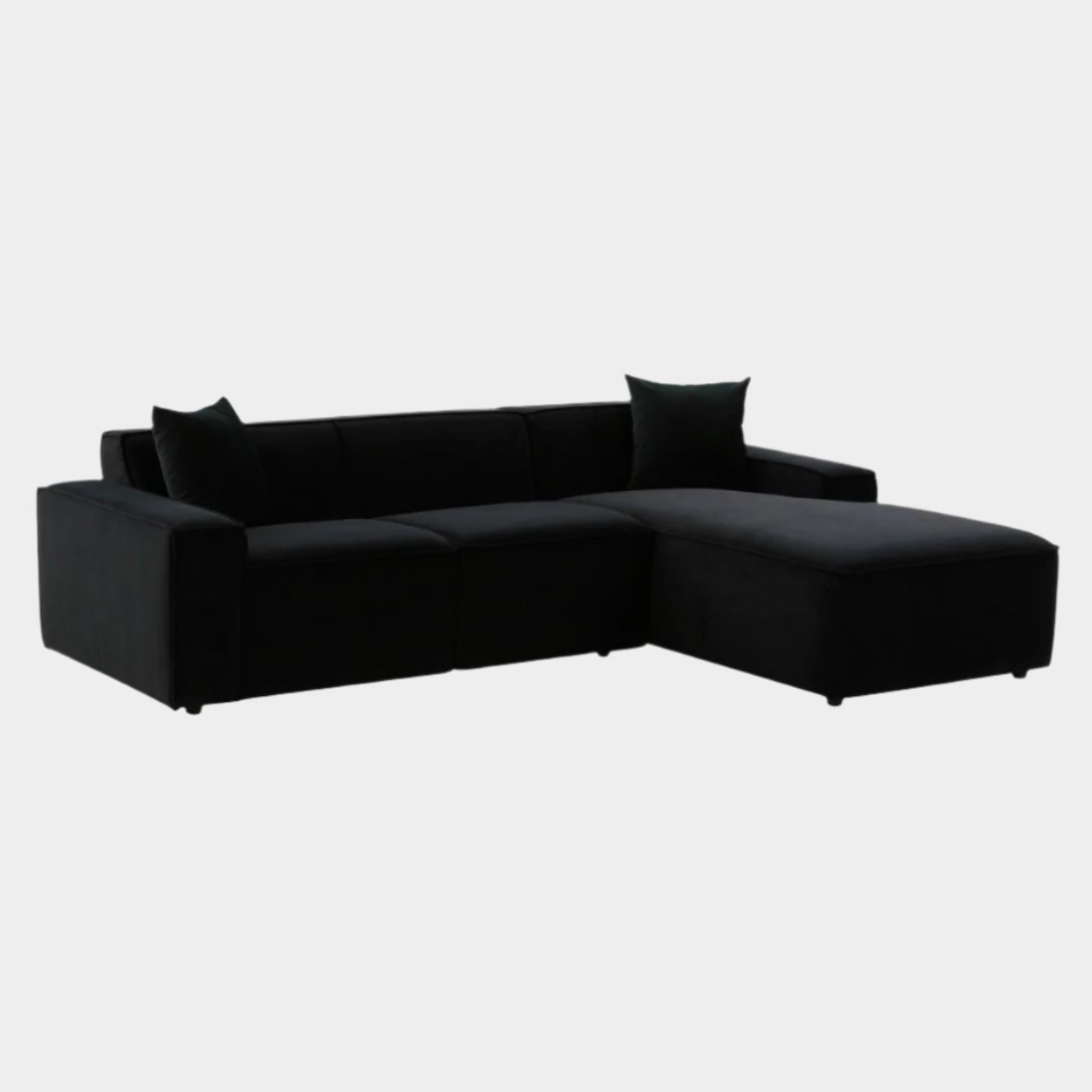 Olafur Black Velvet Sectional - RAF